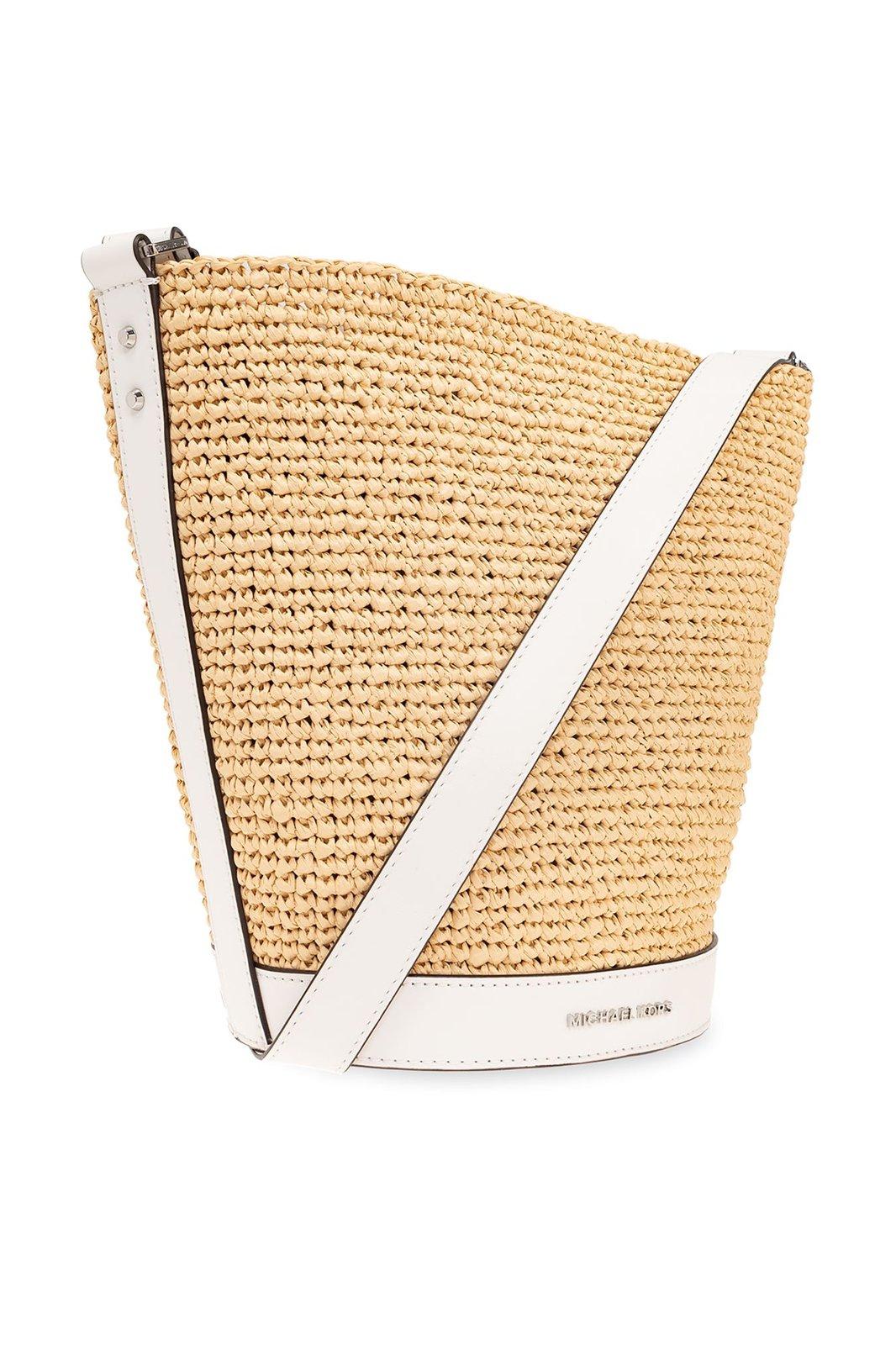 Michael Kors Small Open Top Townsend Bucket Bag In Ivory