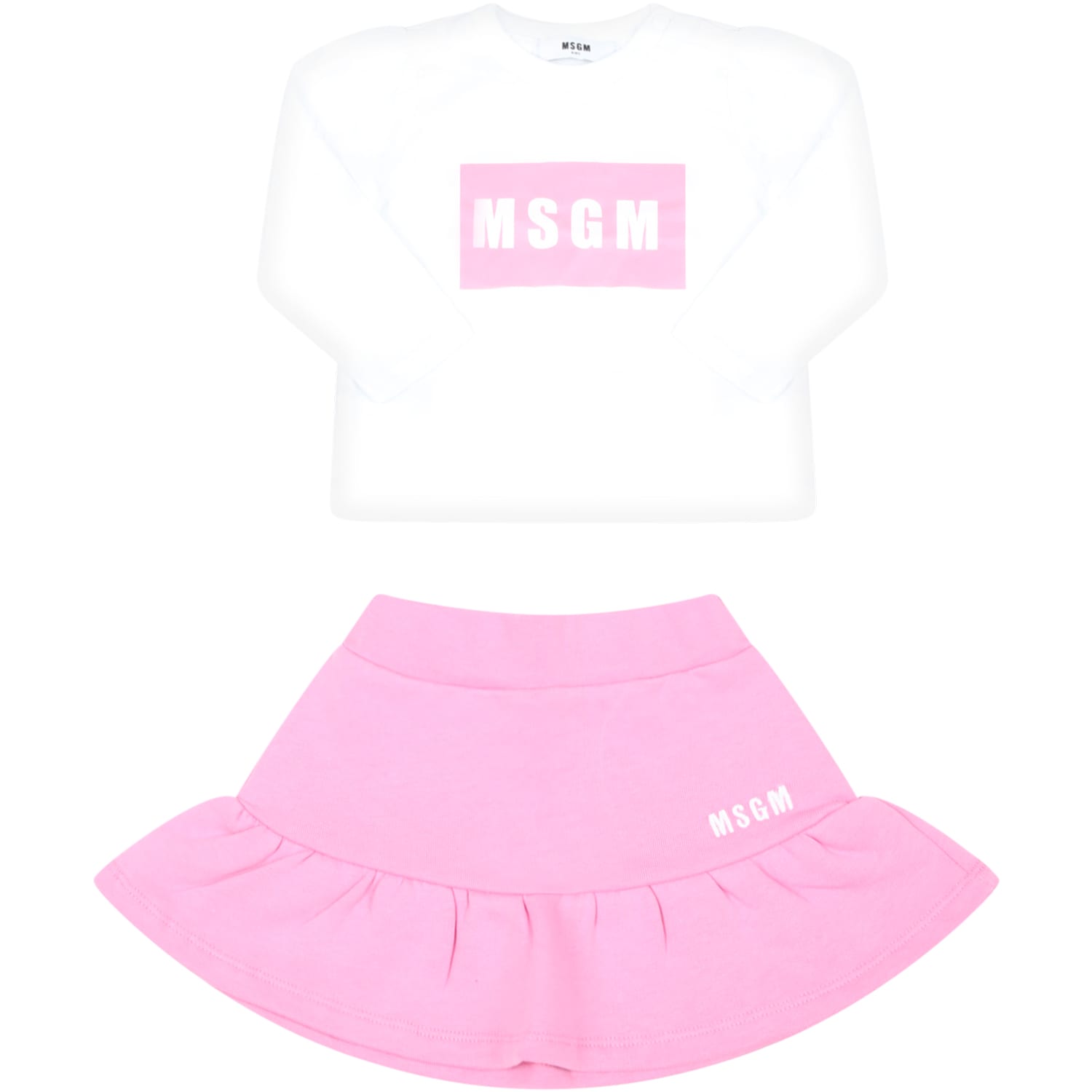 MSGM Multicolor Set For Baby Girl With Logo