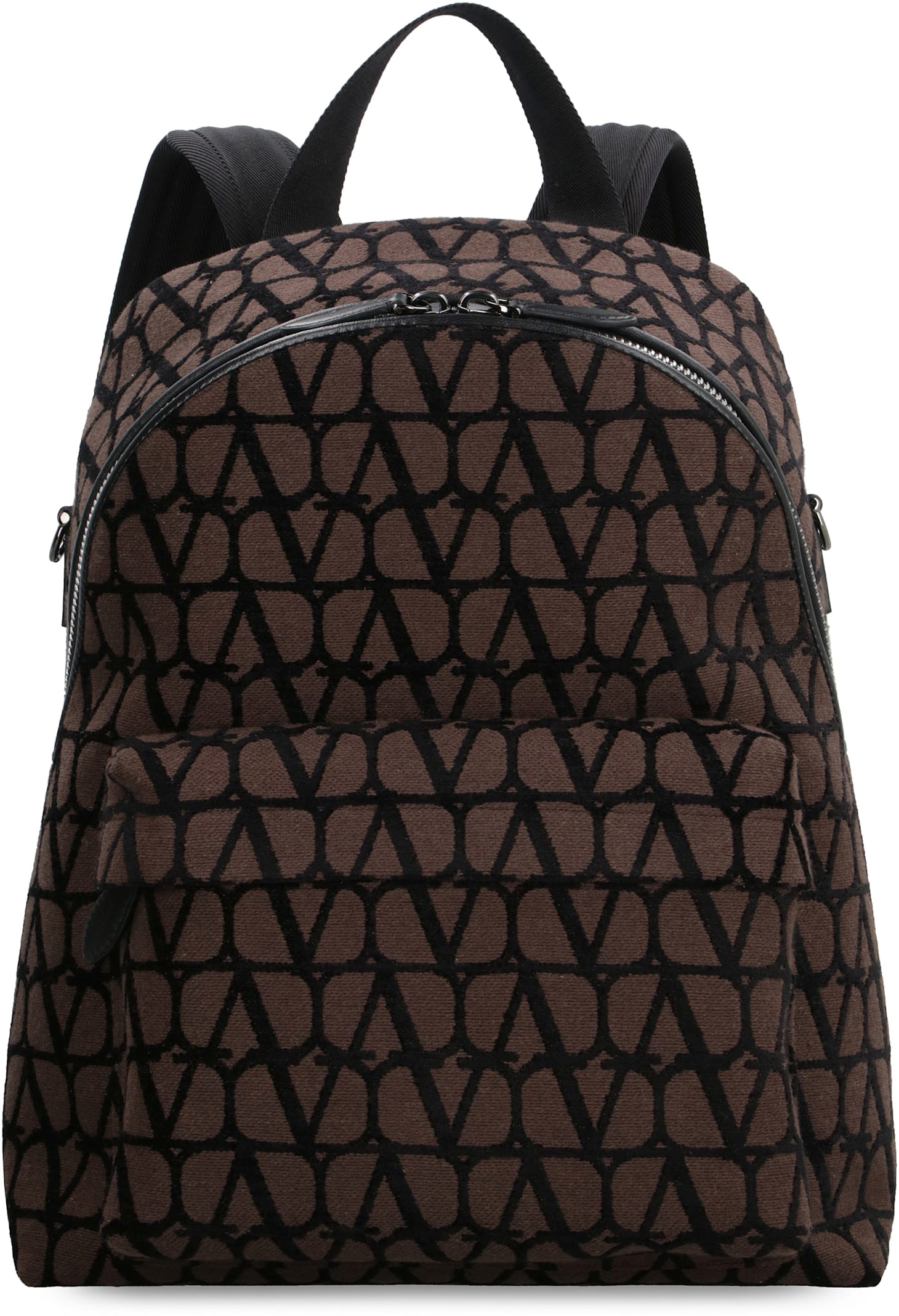 Valentino Toile Iconographe Fabric Backpack In Brown