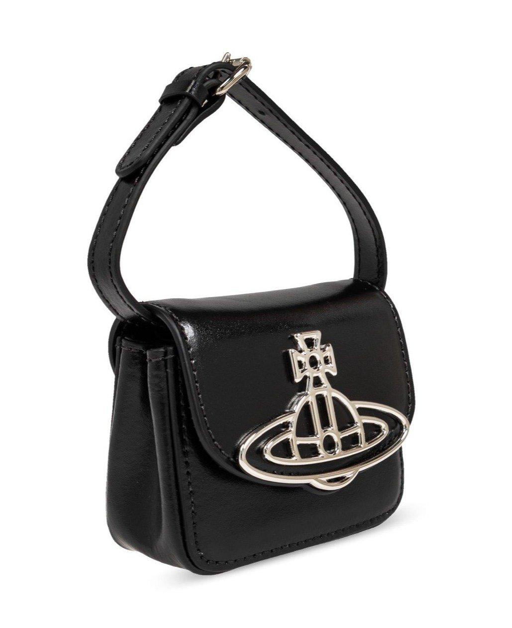 Shop Vivienne Westwood Linda Foldover Top Tote Bag In Black