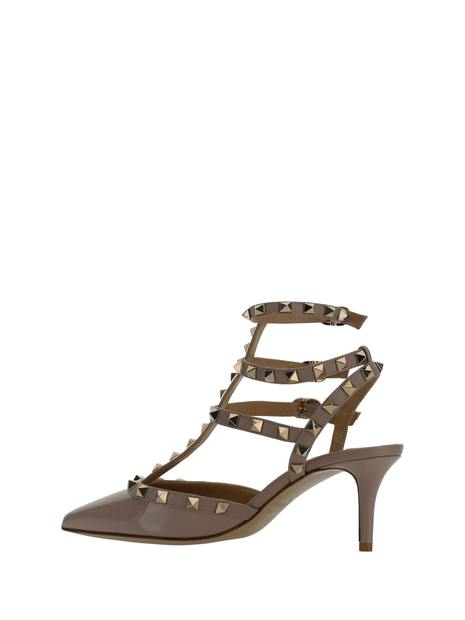 Shop Valentino Garavani Rockstud Pumps In Poudre