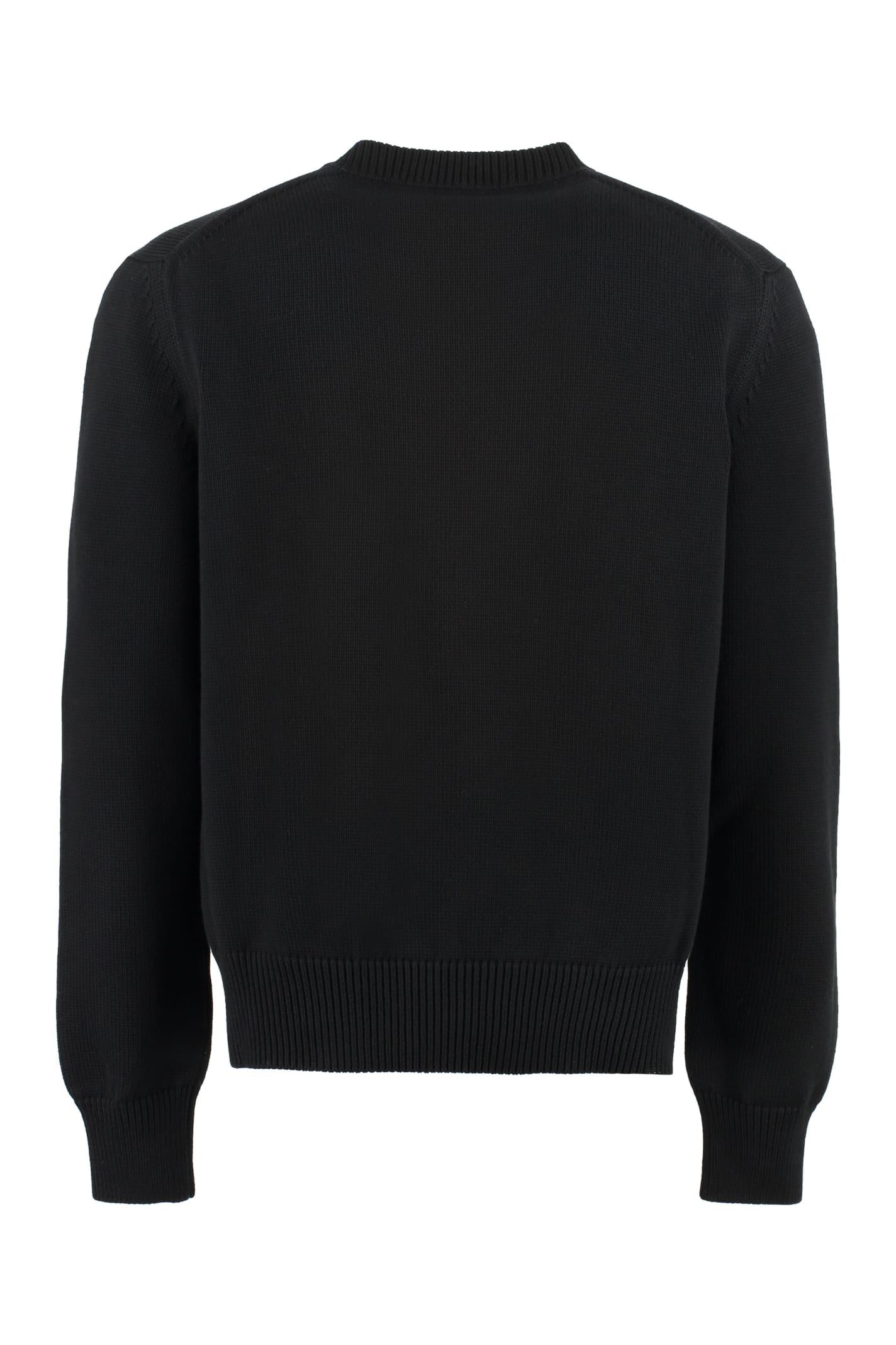 Shop Alexander Mcqueen Cotton Crew-neck Sweater In Black