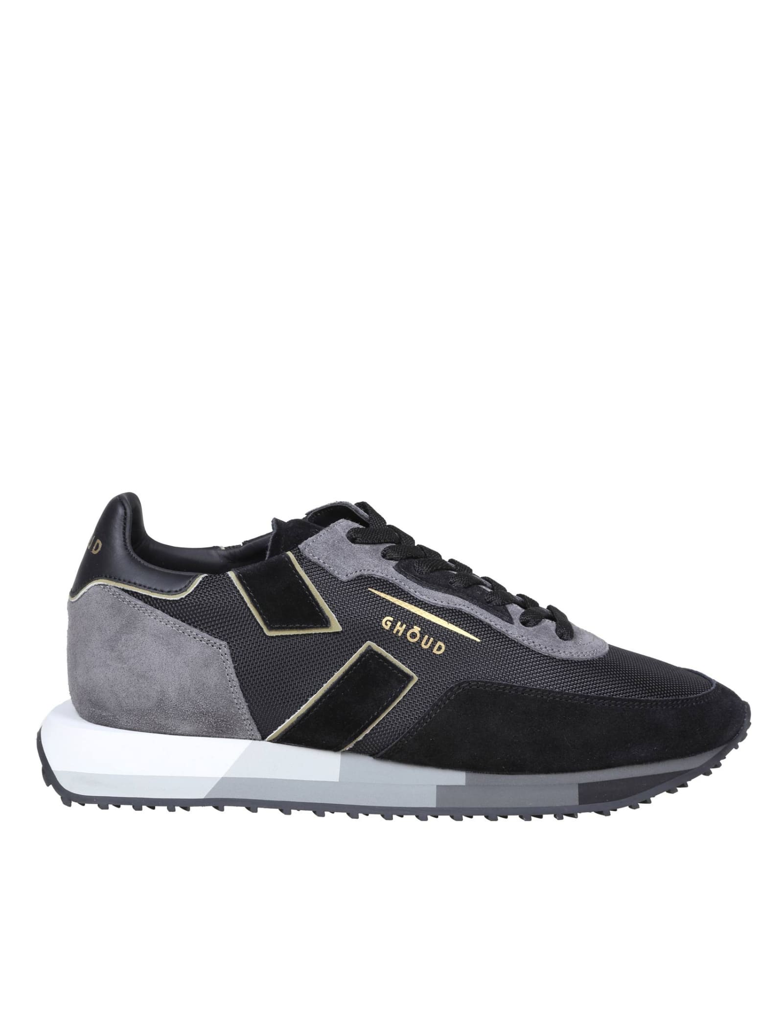 GHOUD RUSH SNEAKERS IN FABRIC AND SUEDE