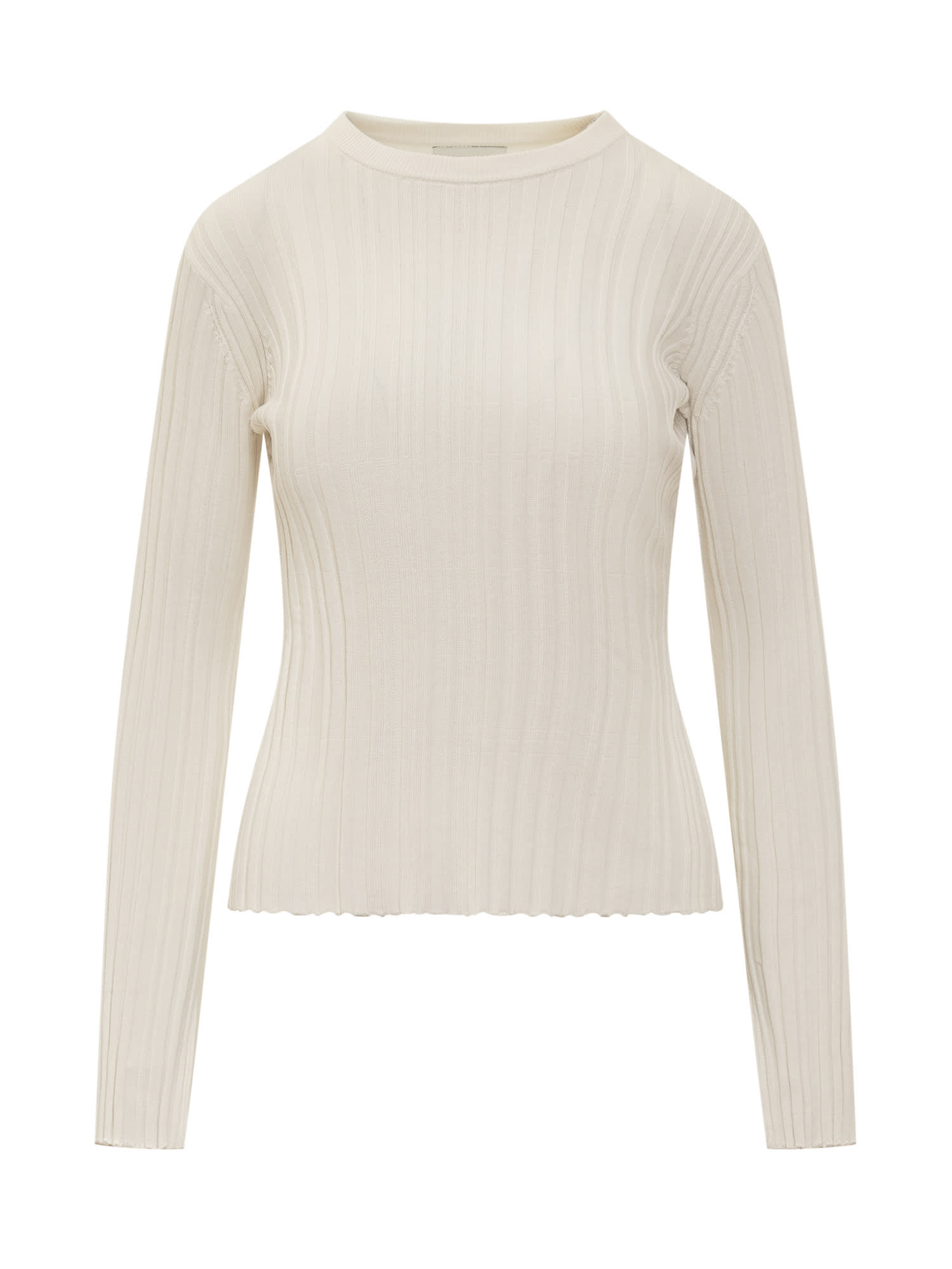 Loulou Studio Sweater In Rice Ivory