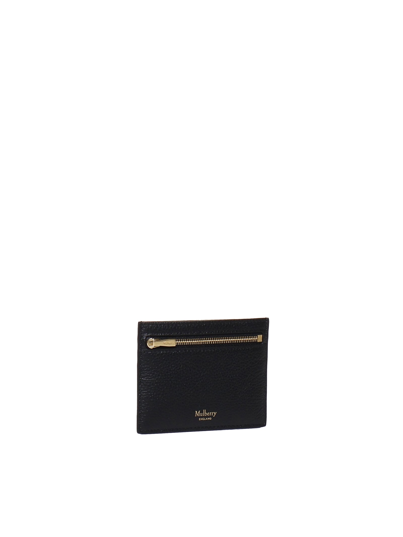 Shop Mulberry Zip Card Holder In Black