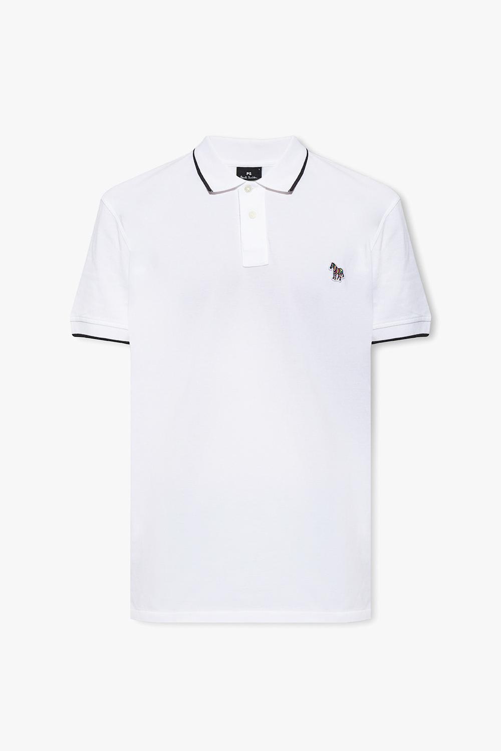 PS BY PAUL SMITH POLO SHIRT WITH ZEBRA MOTIF