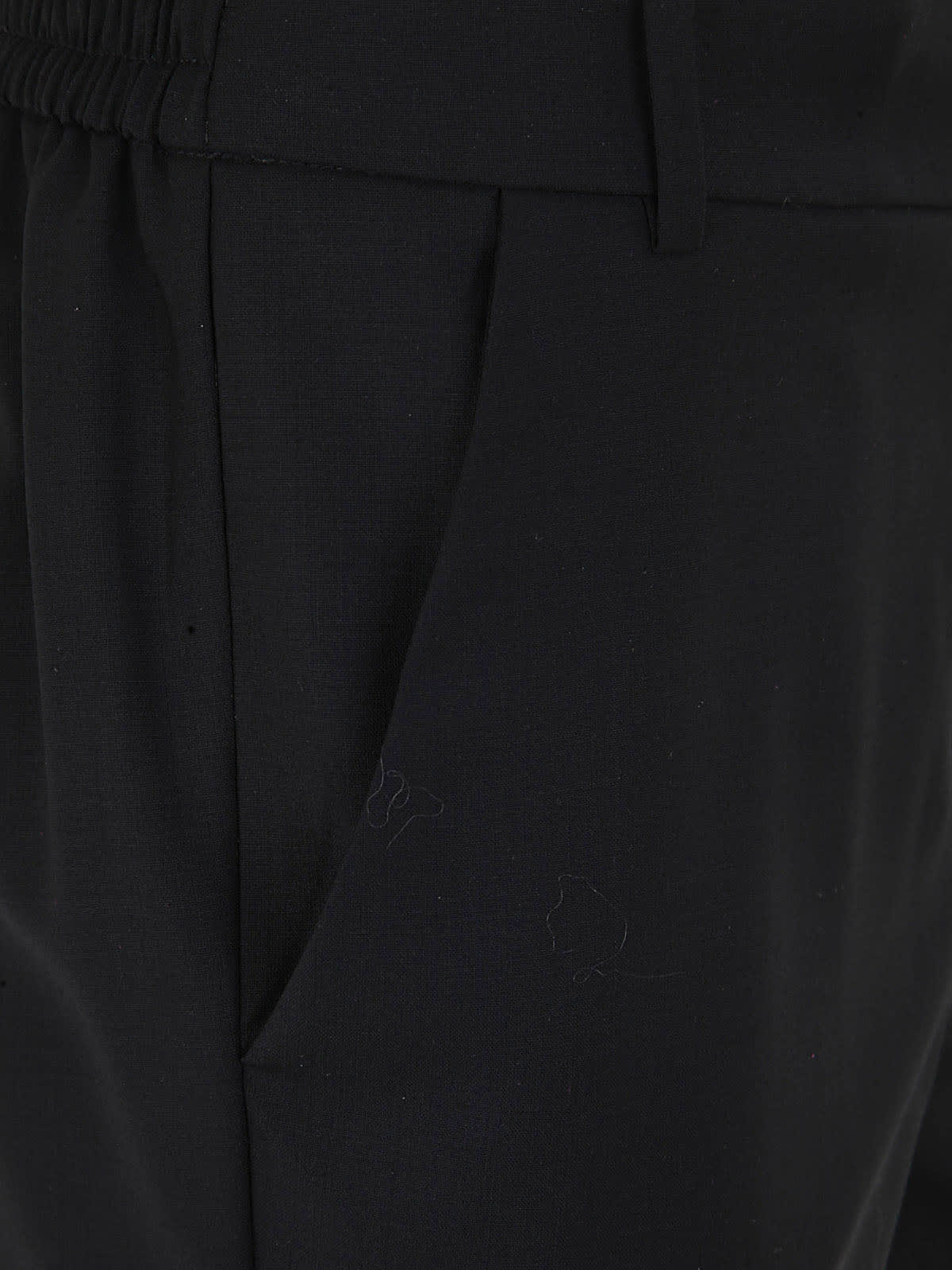 Shop Kiltie Hugo Tasmania Elastic Trousers In Black