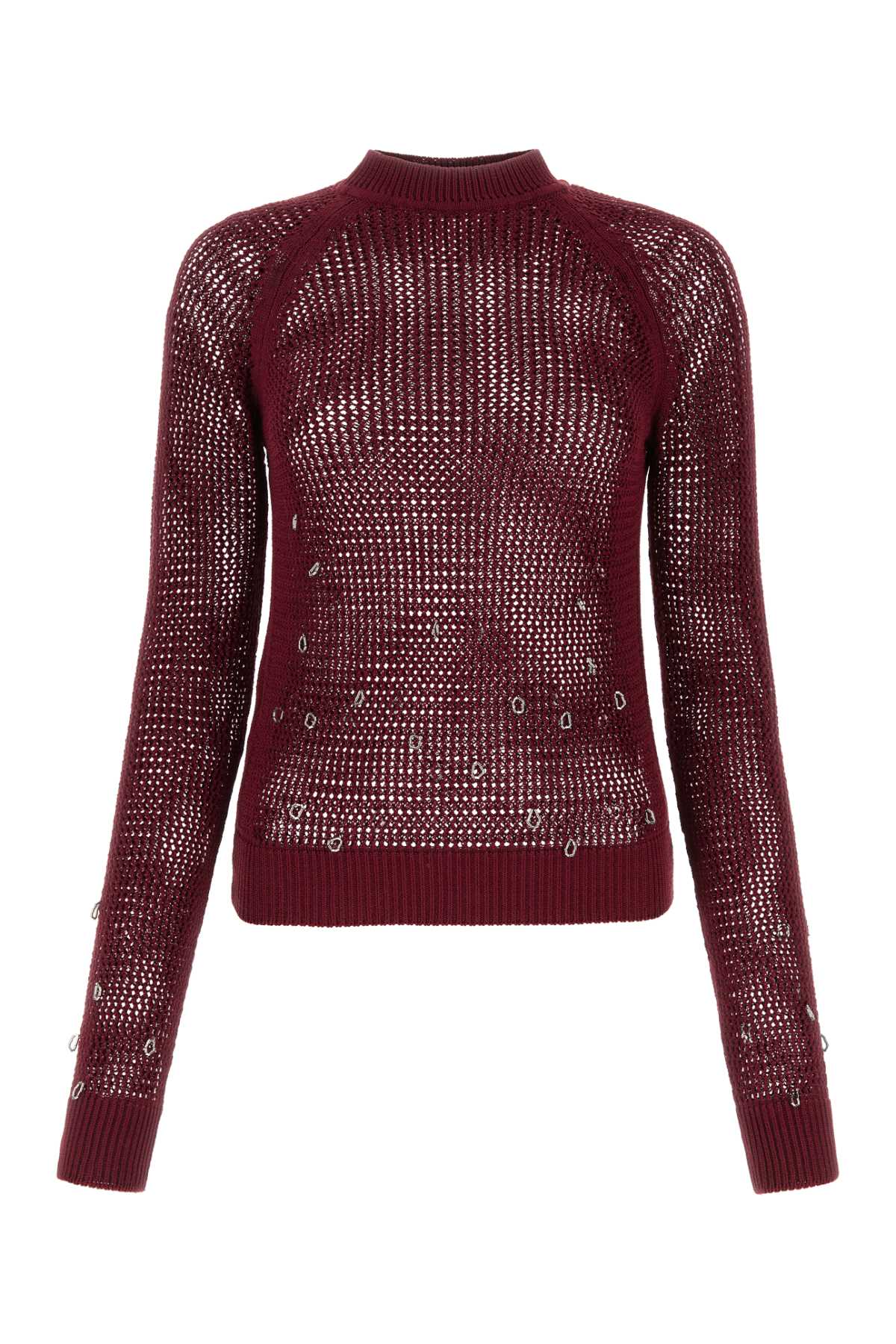 Burgundy Cotton Sweater