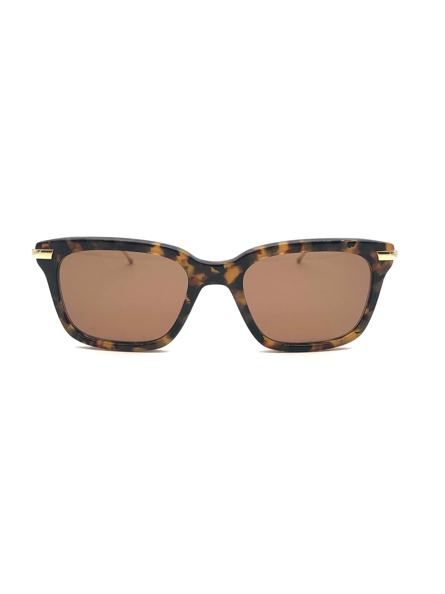 Shop Thom Browne Ues701a/g0003 Sunglasses In Dark Brown