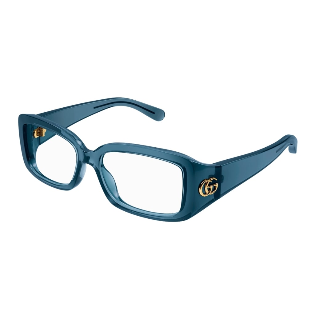 Shop Gucci Gg1406o 003 Glasses In Blu