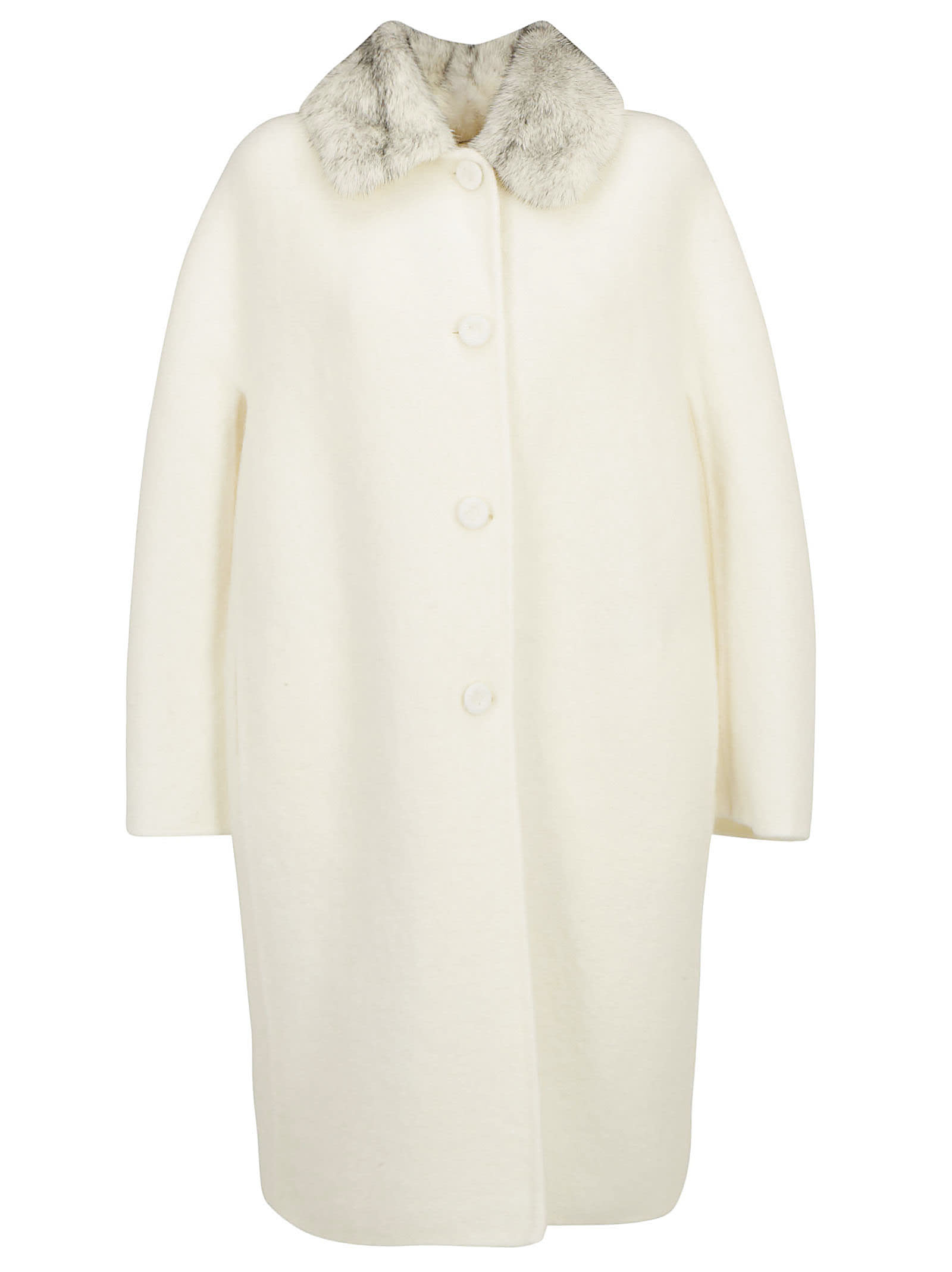 Ermanno Scervino Coat In White | ModeSens