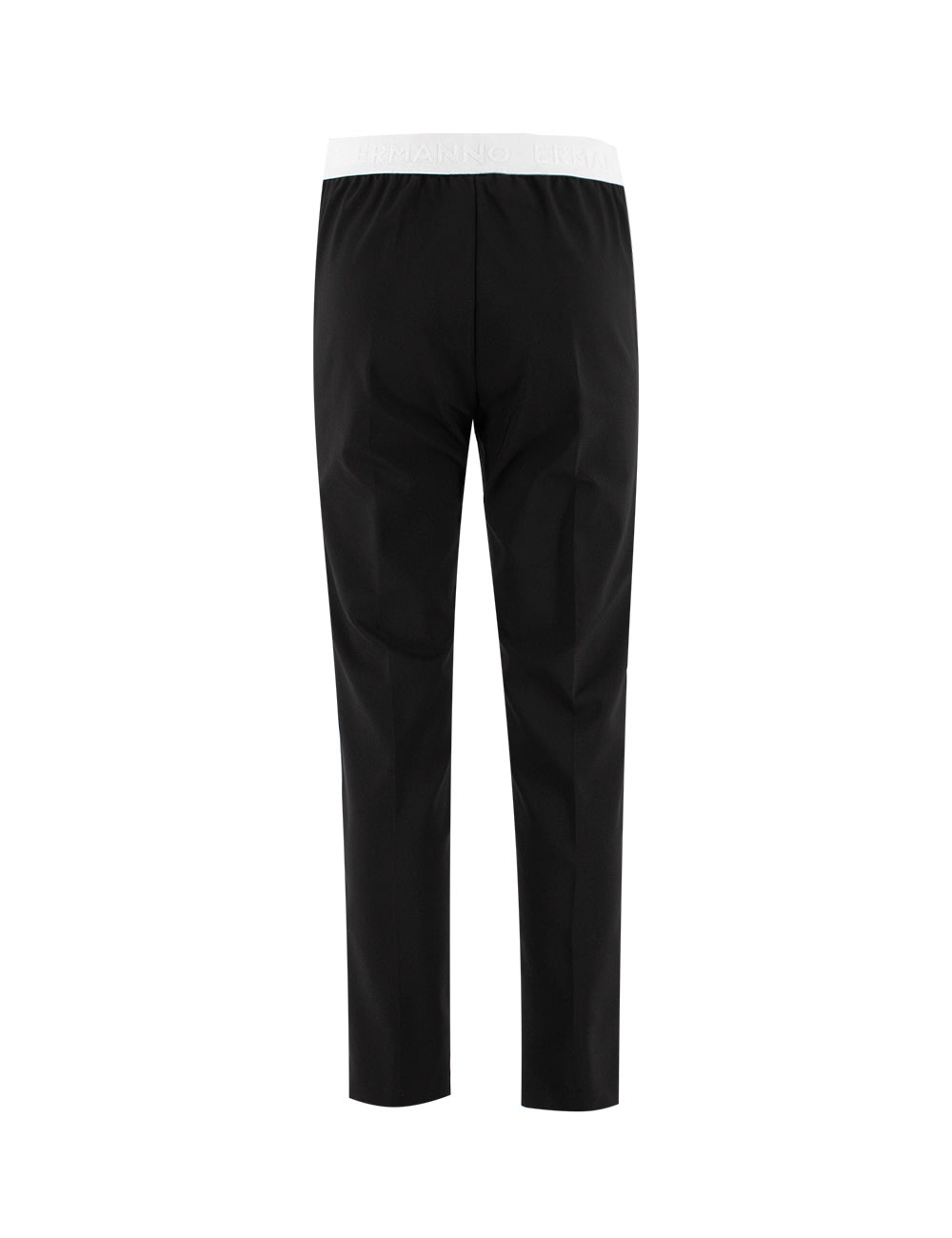 Shop Ermanno Firenze Trousers In Black/off White