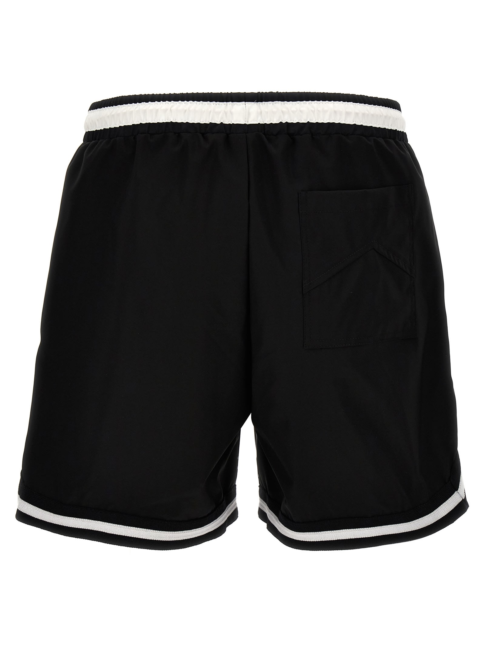 Shop Rhude Basketball Swim Shorts In Black