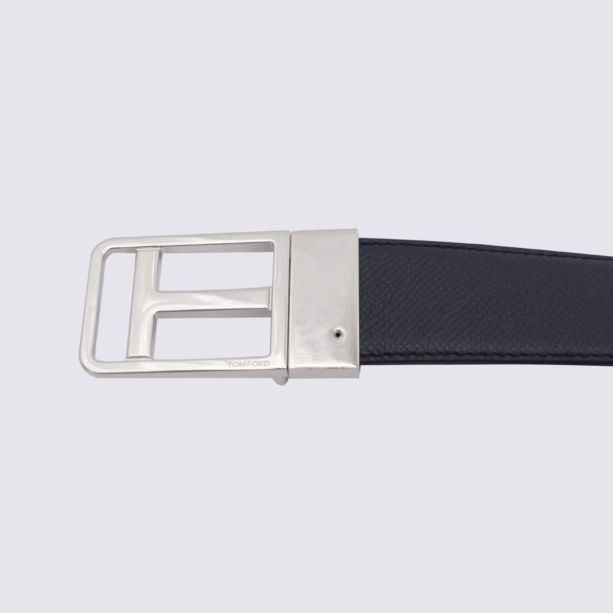 Shop Tom Ford Blue Leather Belt