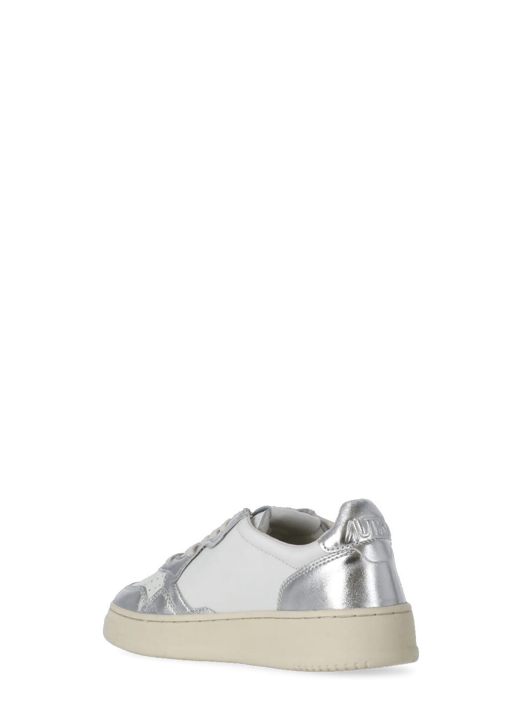 Shop Autry Medalist Low Sneakers In Silver