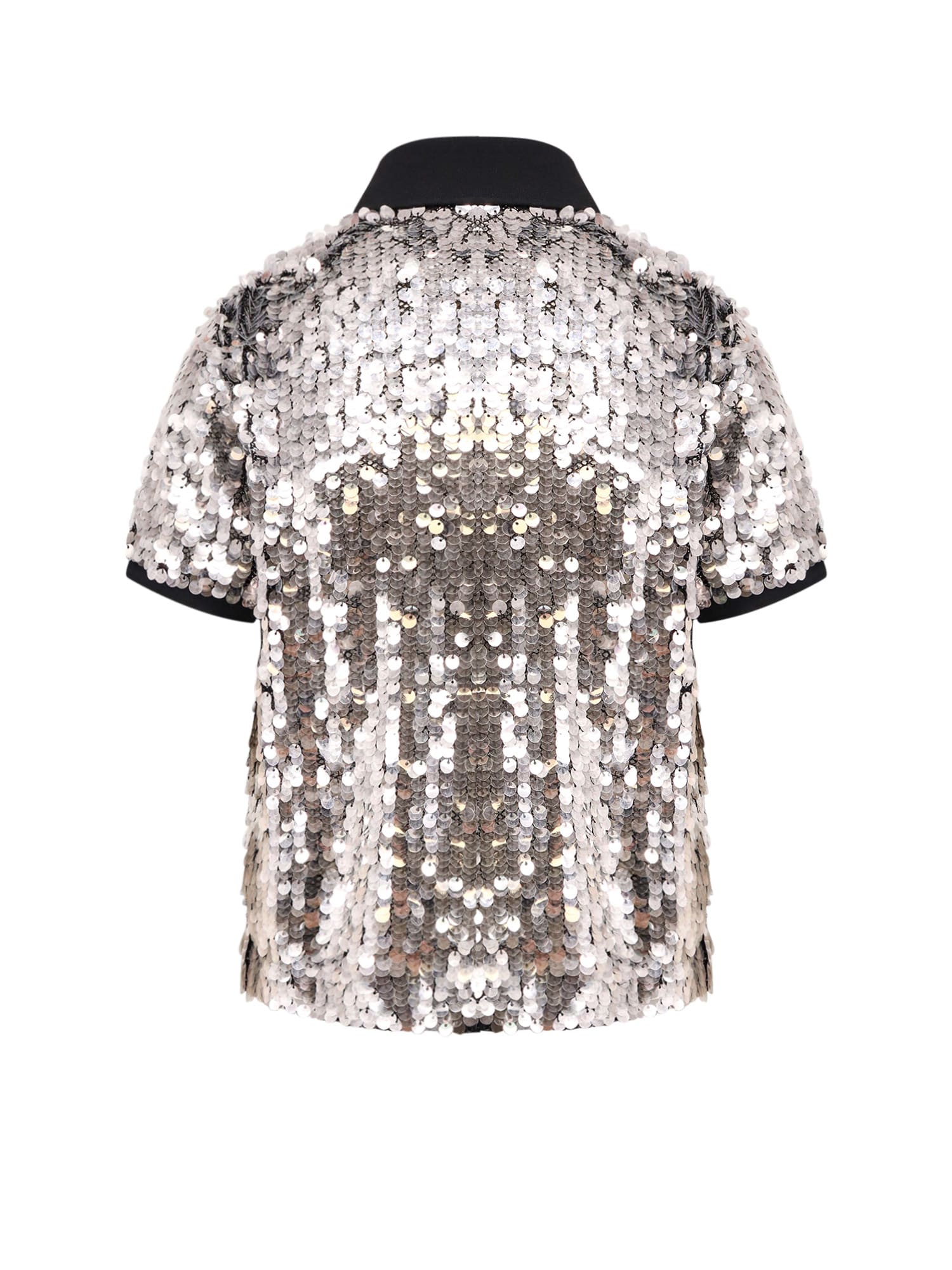 Shop Pinko Polo Shirt In Silver