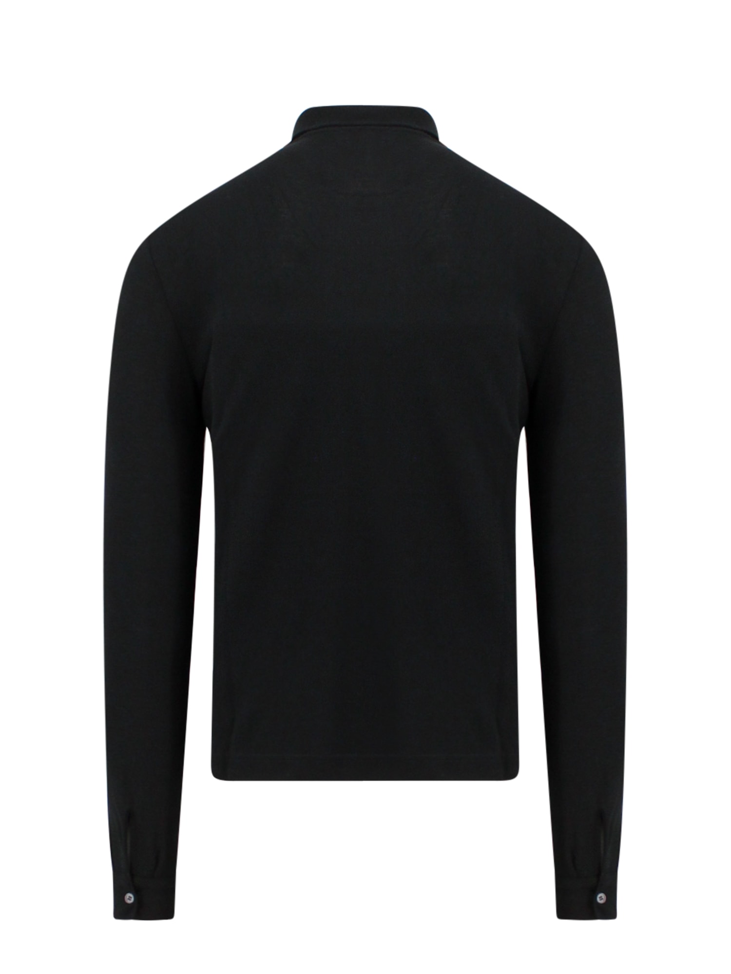 Shop Zanone Polo Shiert  In Black