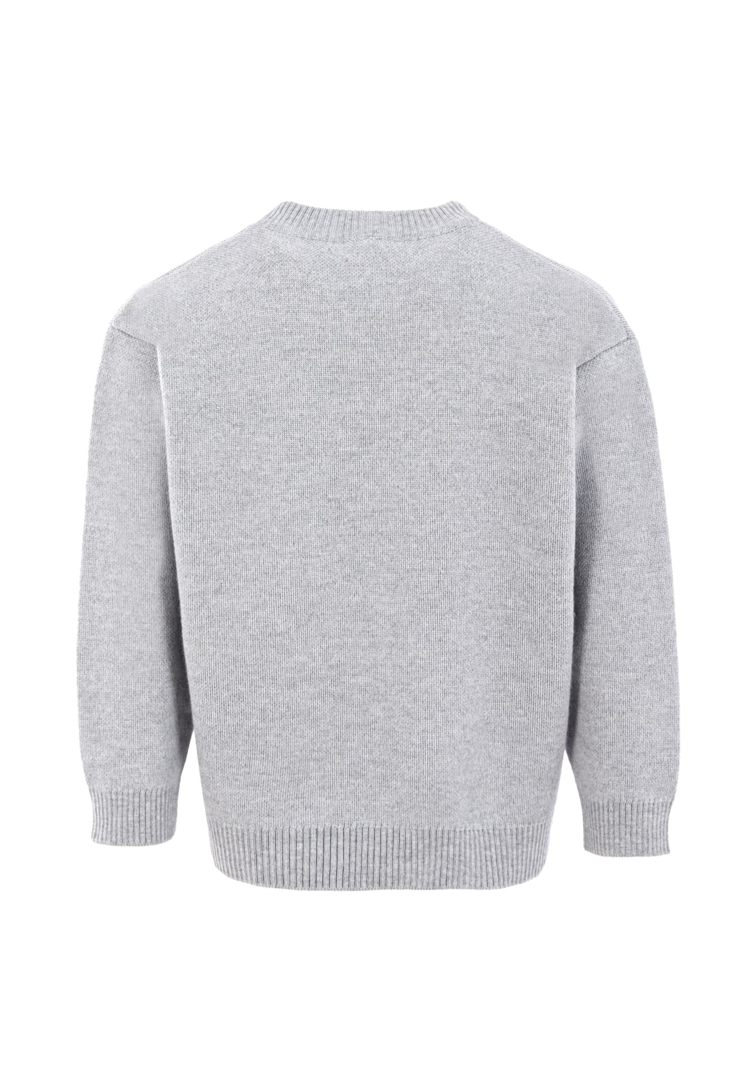 Fendi Crew Neck Sweater In Gray
