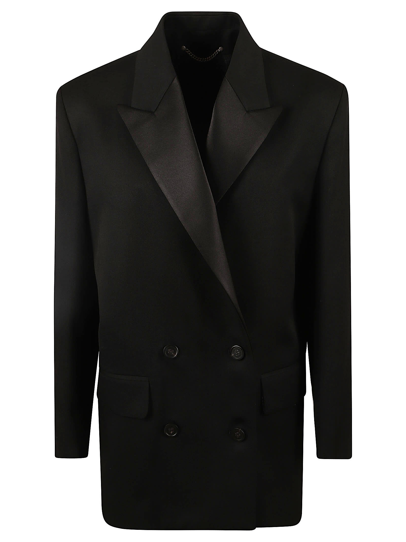 Shop Golden Goose Laureen Boyfriend Tuxedo Jacket In Black