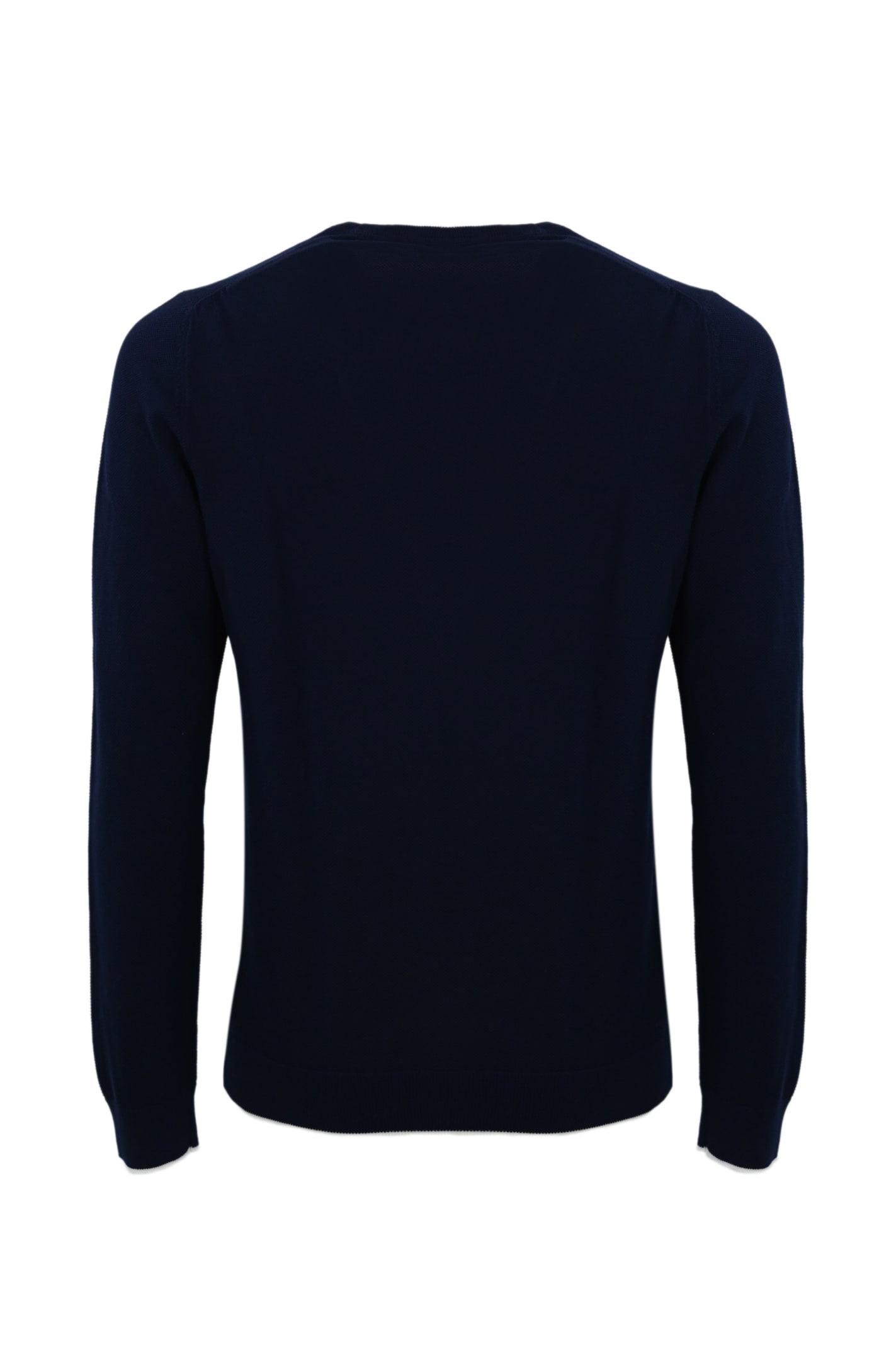 Shop Fay Cotton Pique Sweater In Blu