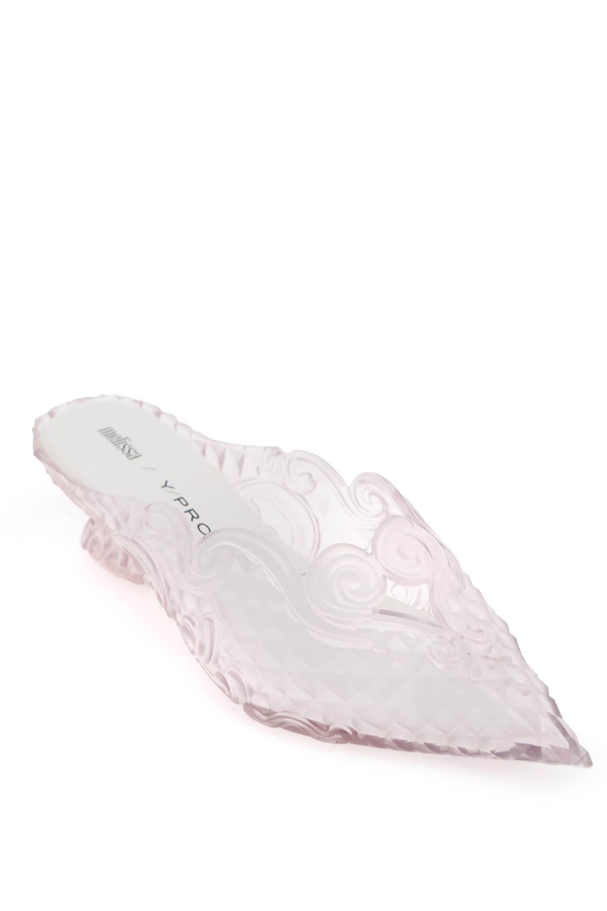 Shop Y/project Melissa Mules In Scented Pvc In Transparent Al444 (white)