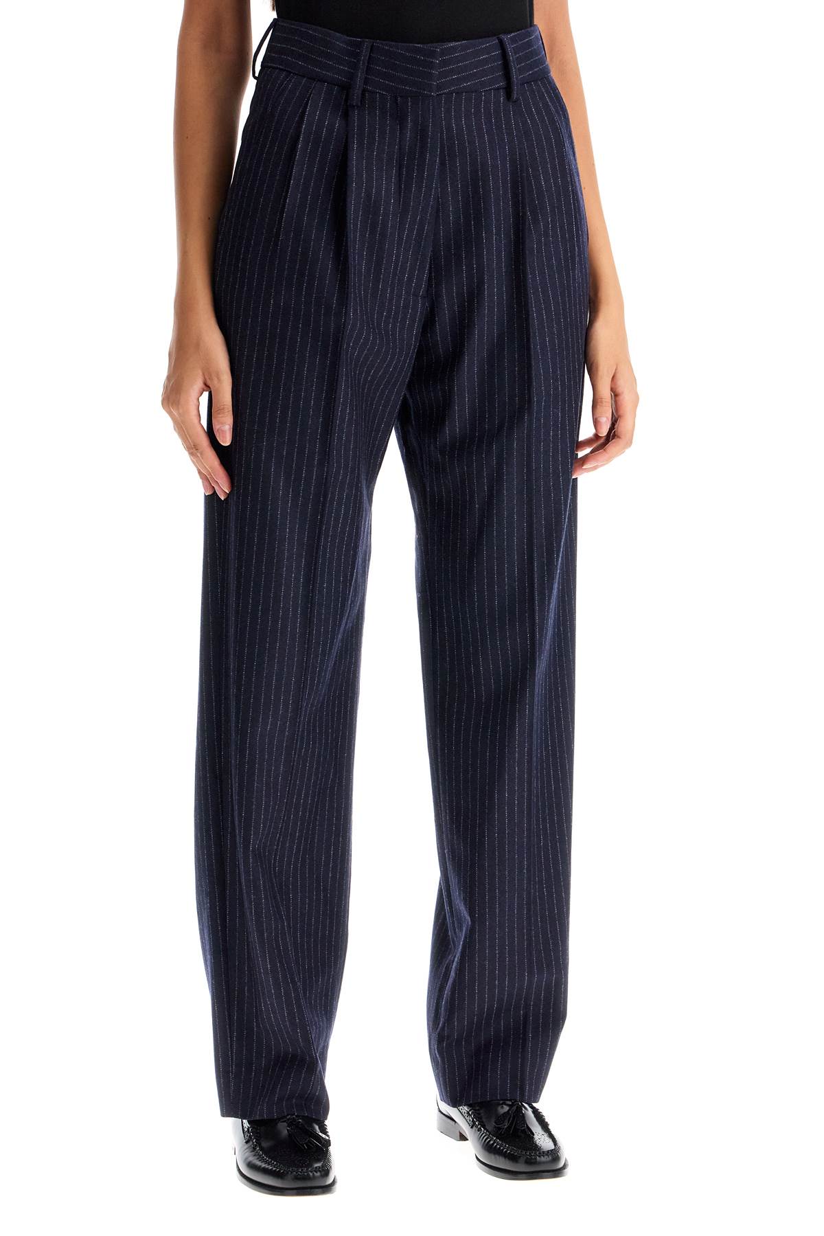 Shop Blazé Milano Lady Maud Pants For In Navy (blue)