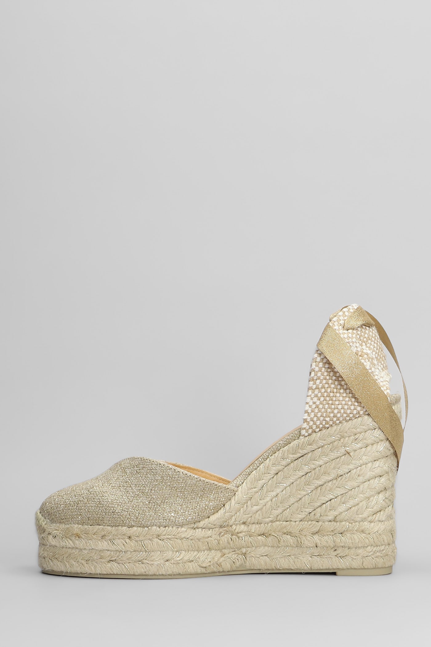 CASTAñER CHIARA-8ED-032 WEDGES IN GOLD CANVAS