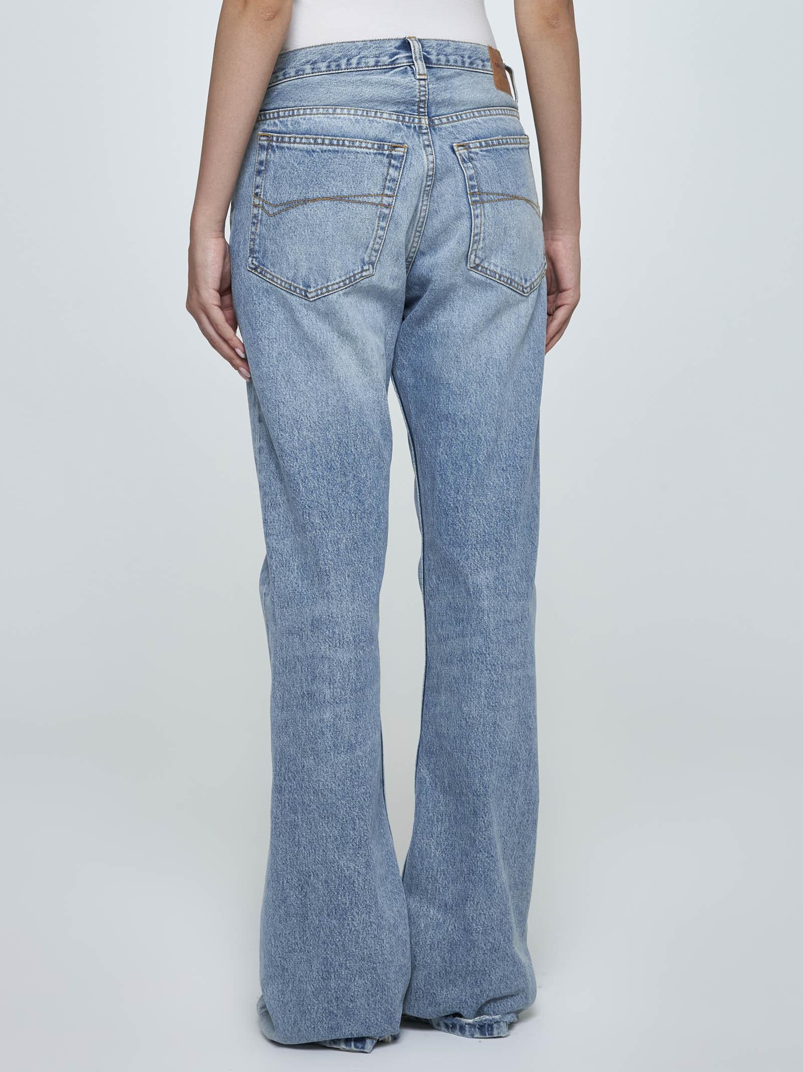 Balenciaga Low-waist Jeans In Iced Blue