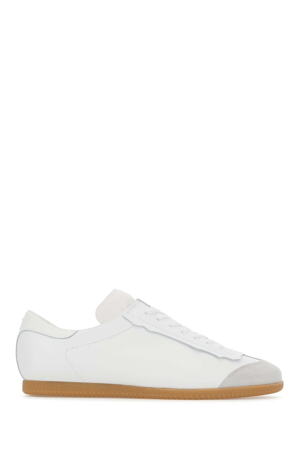 Shop Maison Margiela White Leather Sneakers In T1003