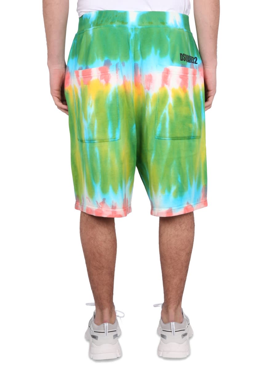 Shop Dsquared2 Sweatshirt Bermuda In Multicolour