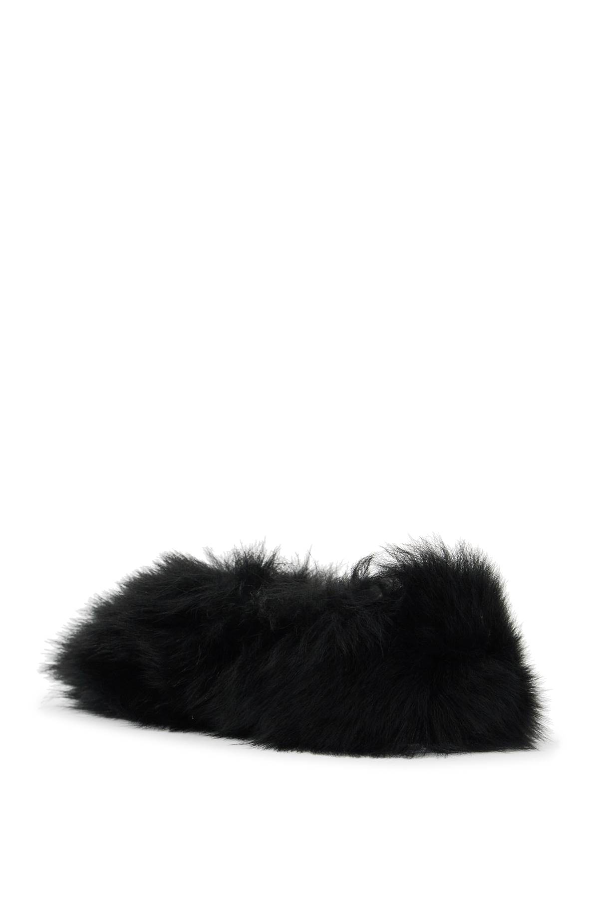 Shop Jil Sander Fur-lined Slip-on In Black (black)