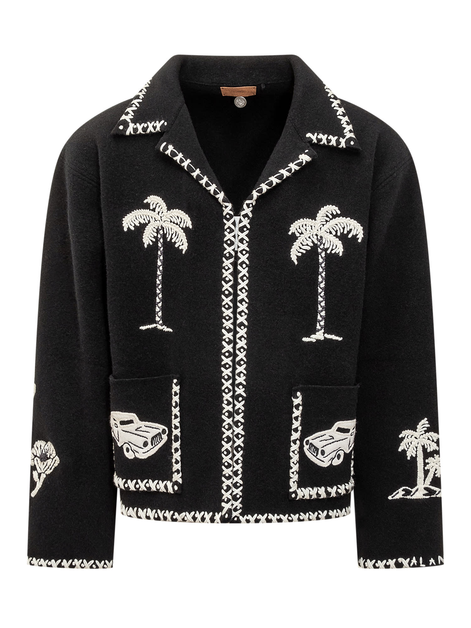 Shop Alanui Remember Me Jacket In Black/white