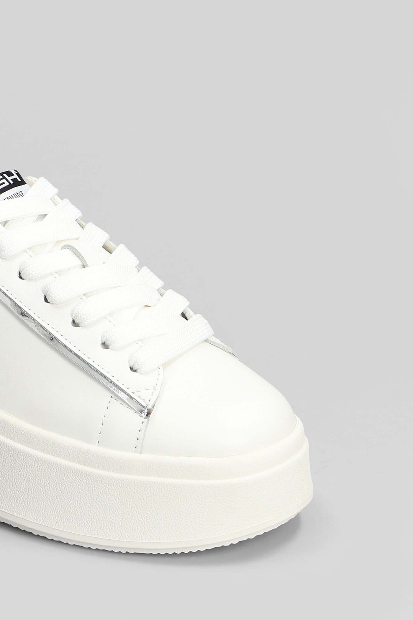 Ash Moby Bis Sneakers In White Leather In White