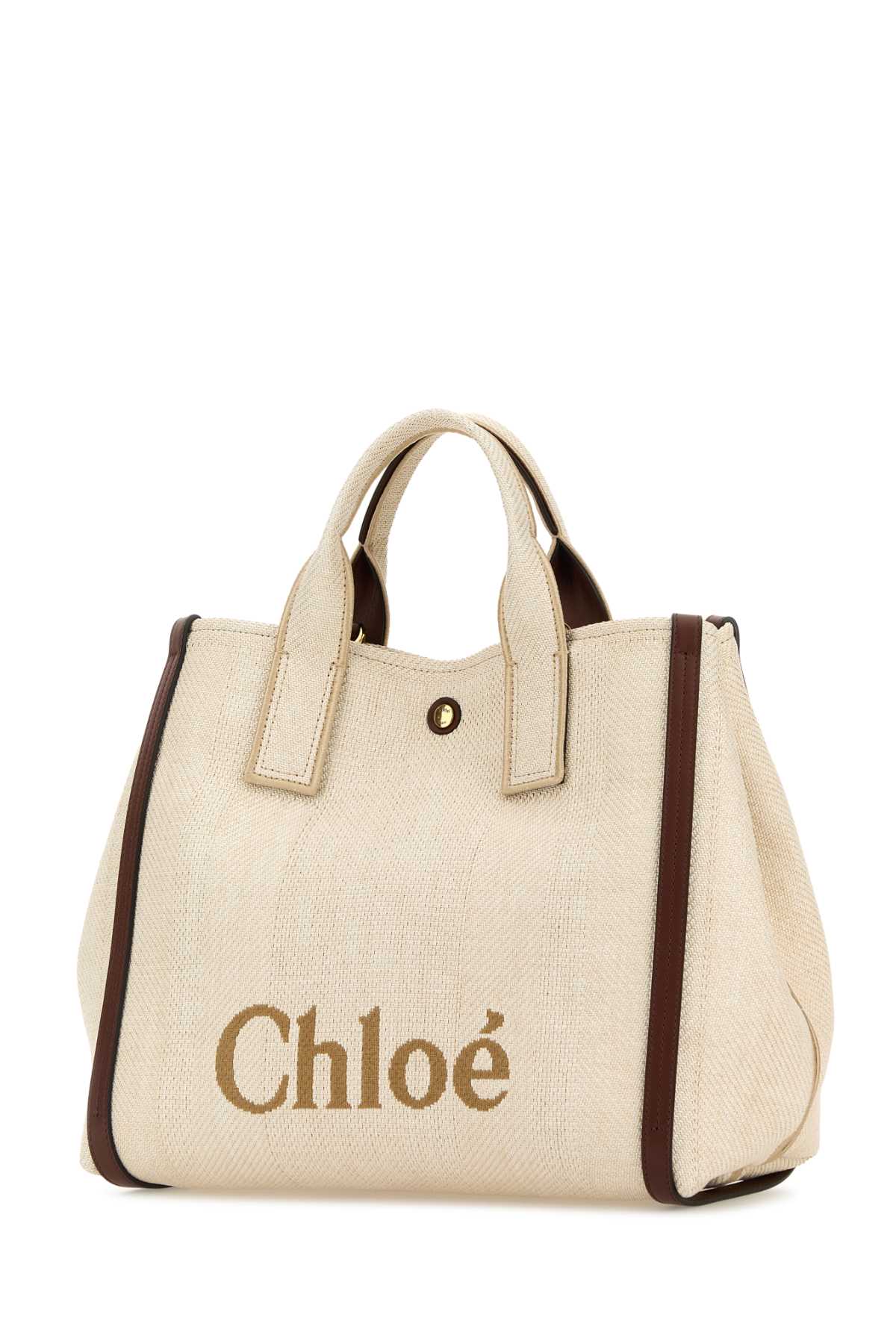 Chloé Chloe Women Sand Fabric Medium Chloe Carry Shopping Bag In Brown