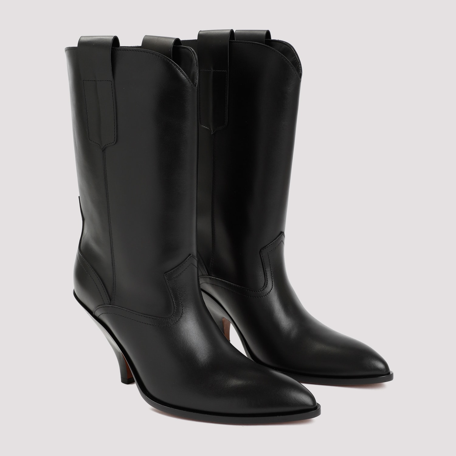 Shop Bally Lavyn Leather Boots In Black