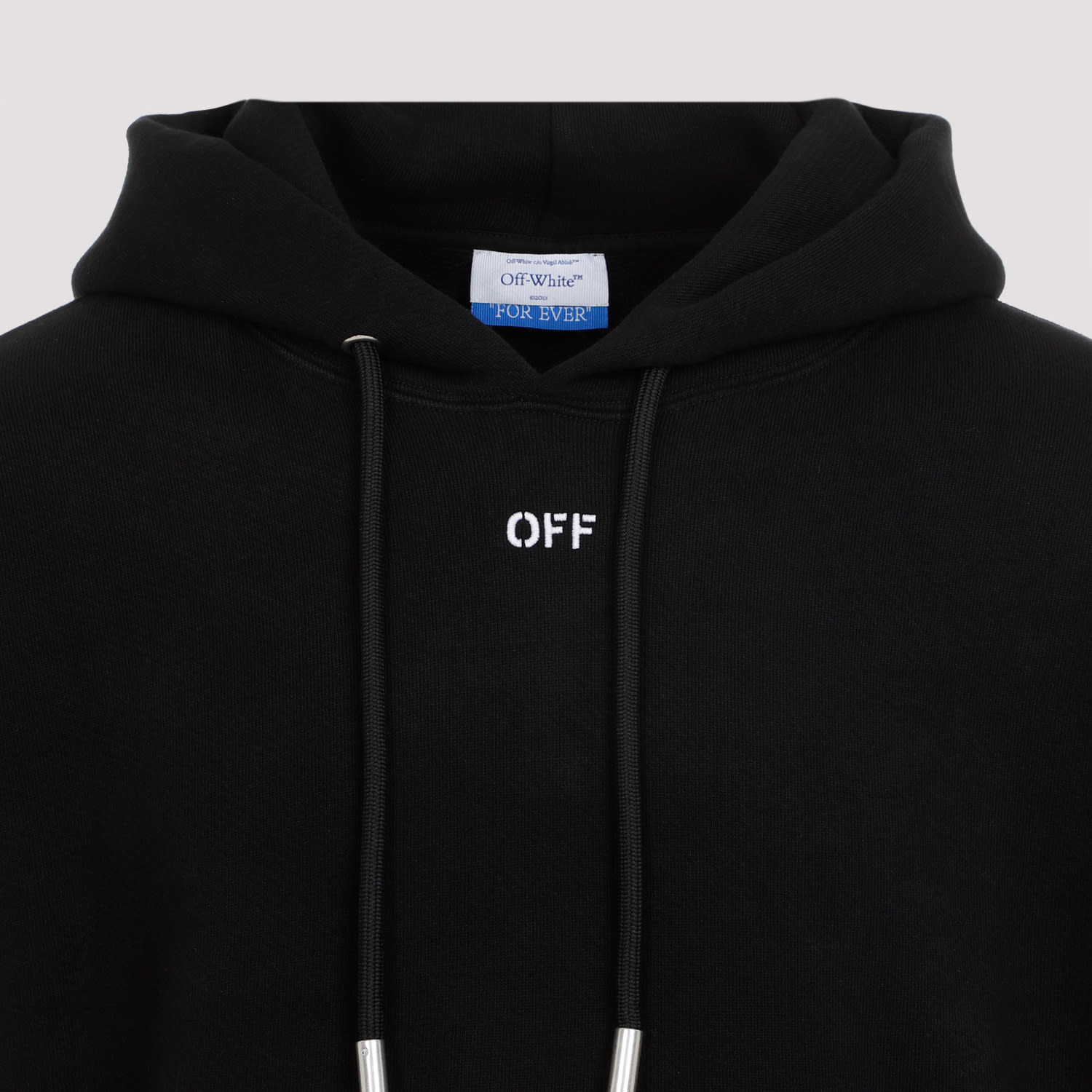 Shop Off-white Stitch Arrow Skate Hoodie In Black White