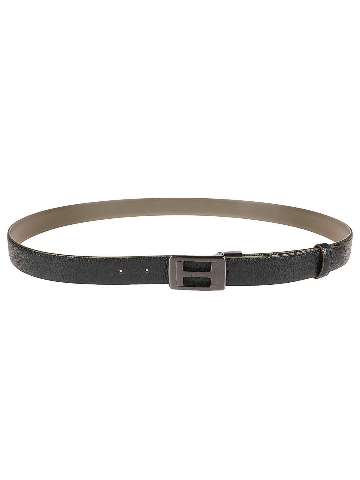 Classic Logo Detailed Buckle Belt