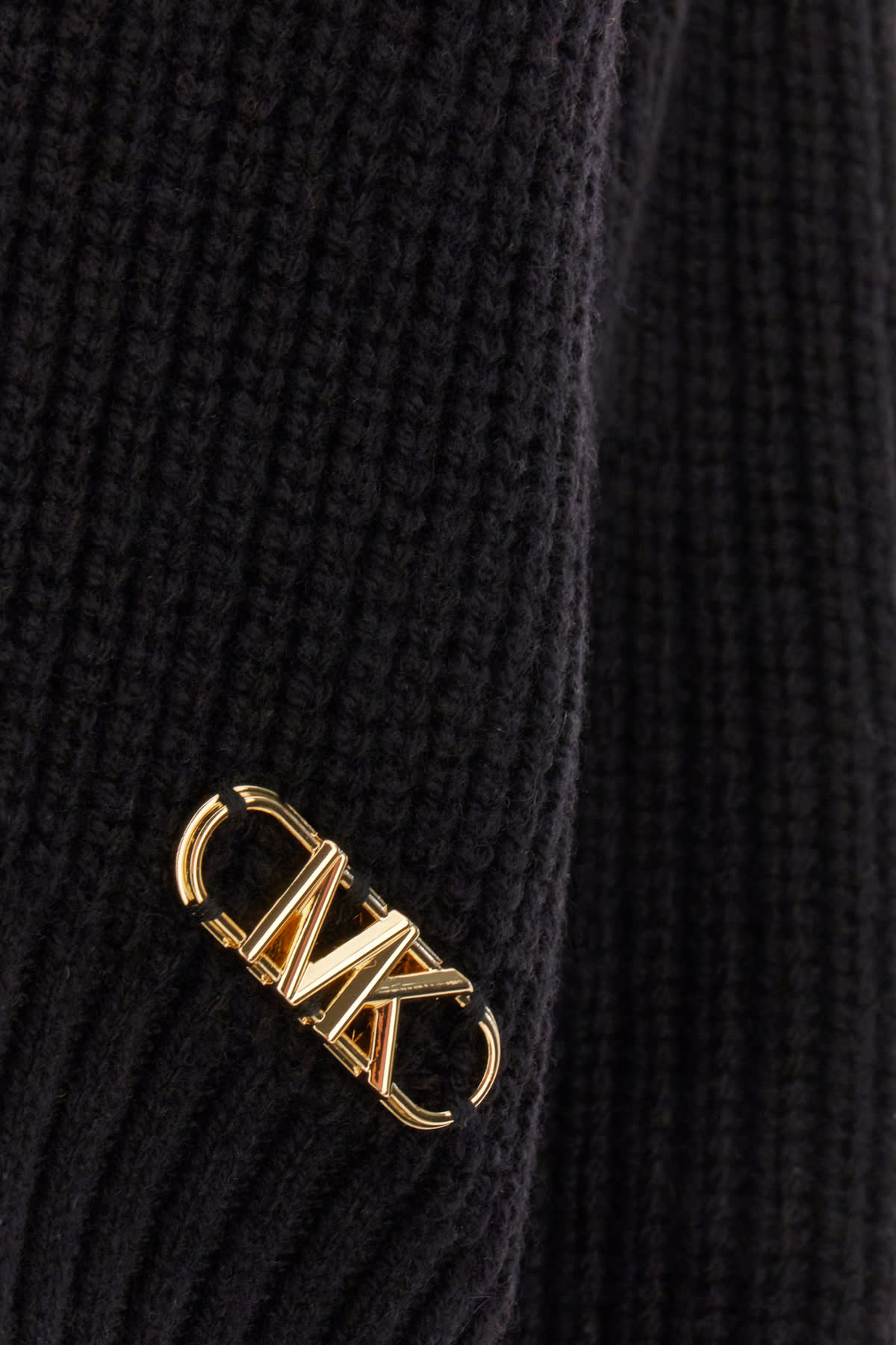 Michael Kors Black Wool Blend Sweater In Black
