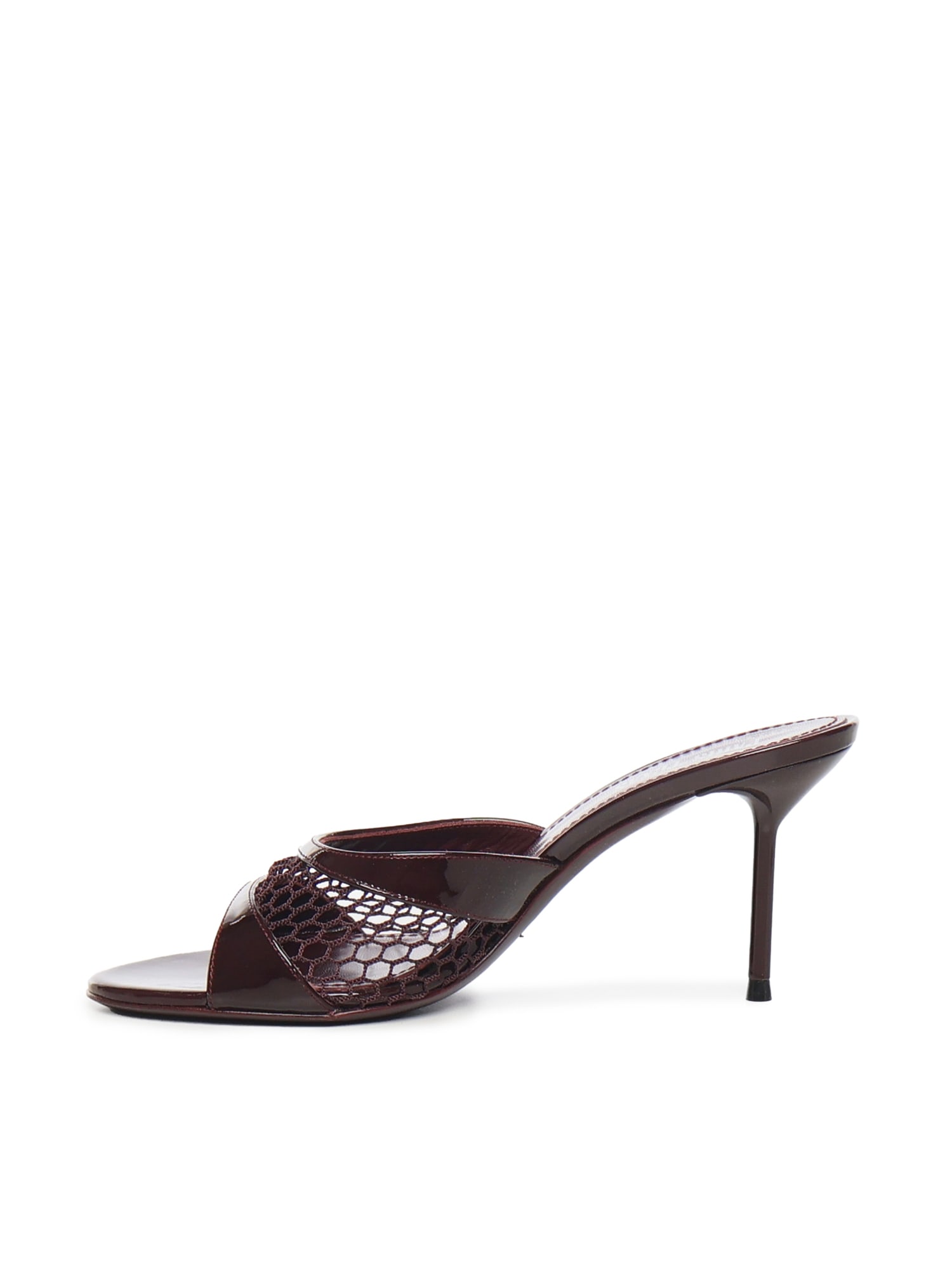 Paris Texas Round-toe High-heeled Sandals In Brown
