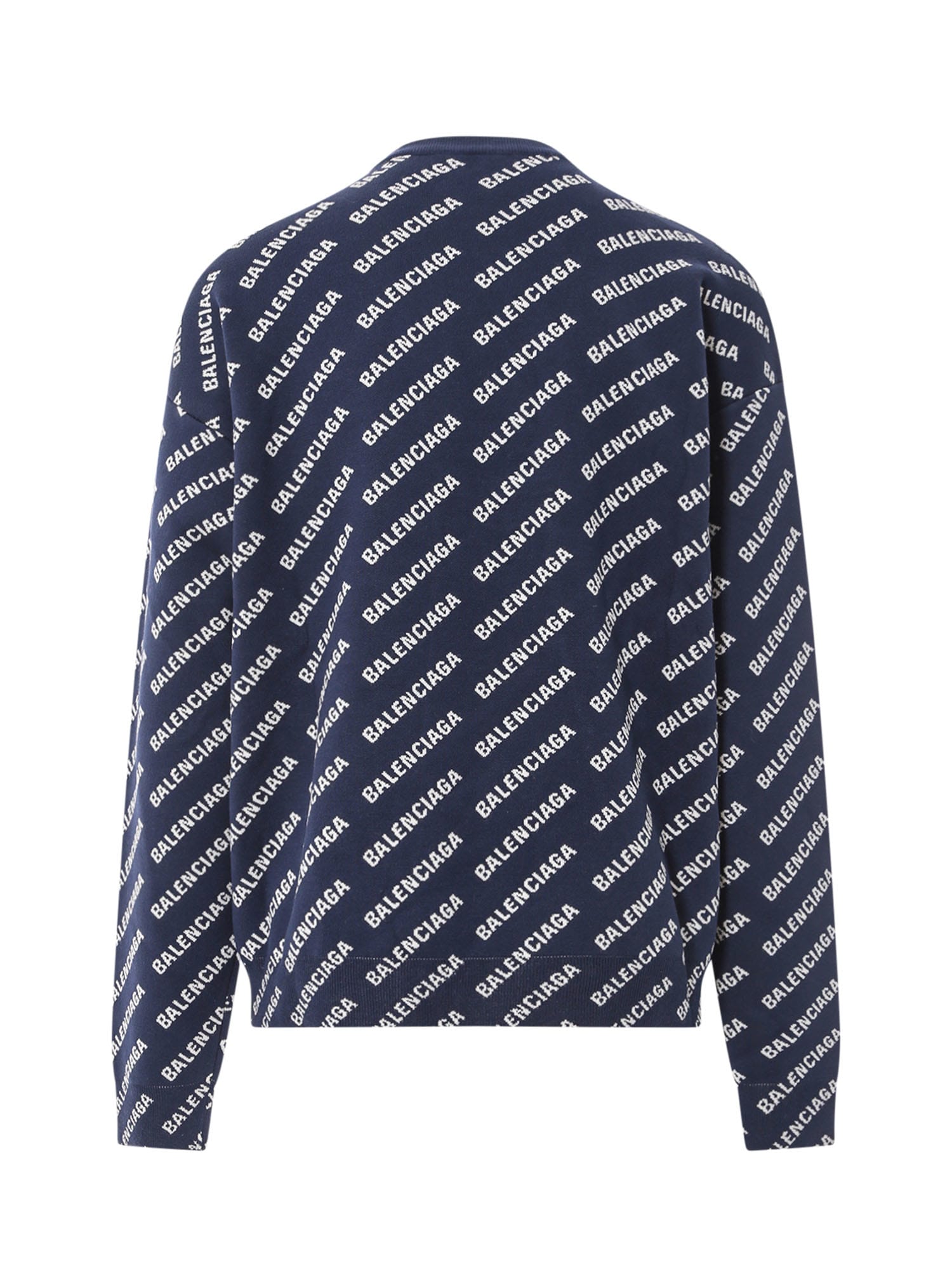 Shop Balenciaga Sweater In Blue