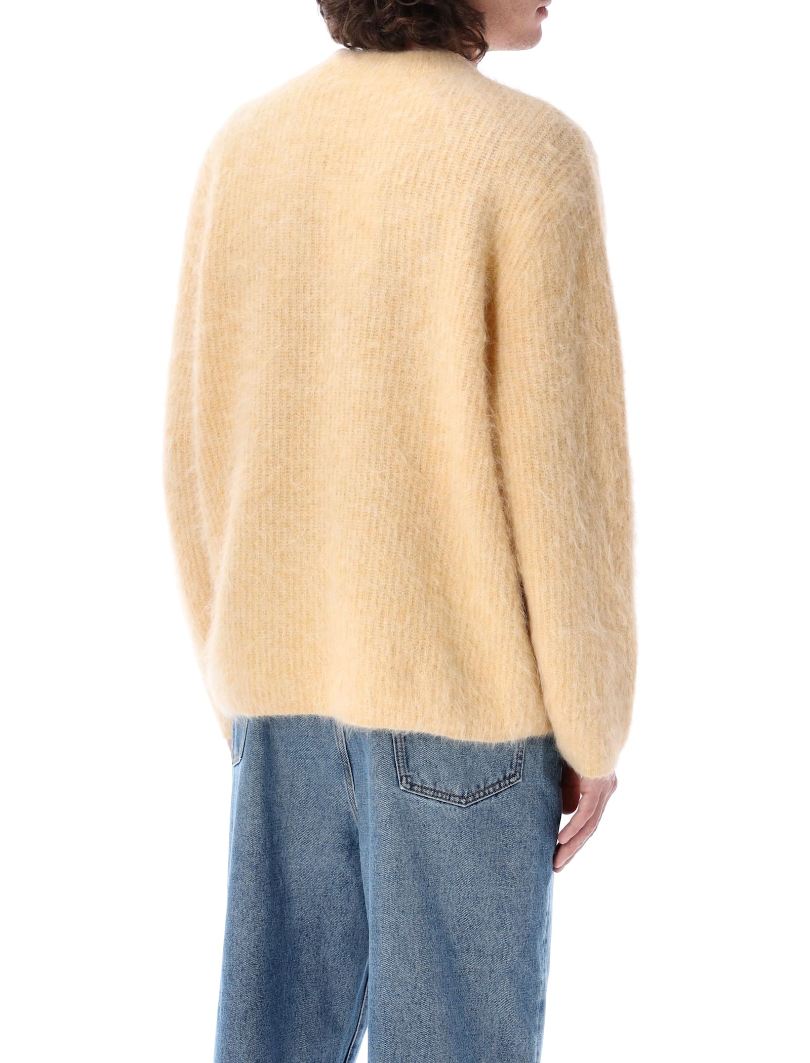 Shop Séfr Haru Sweater In Yellow Alpaca