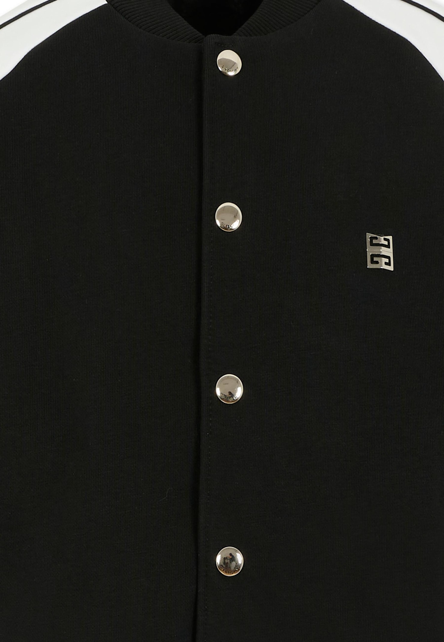 Givenchy Black Bomber Jacket For Boy With Logo In Black