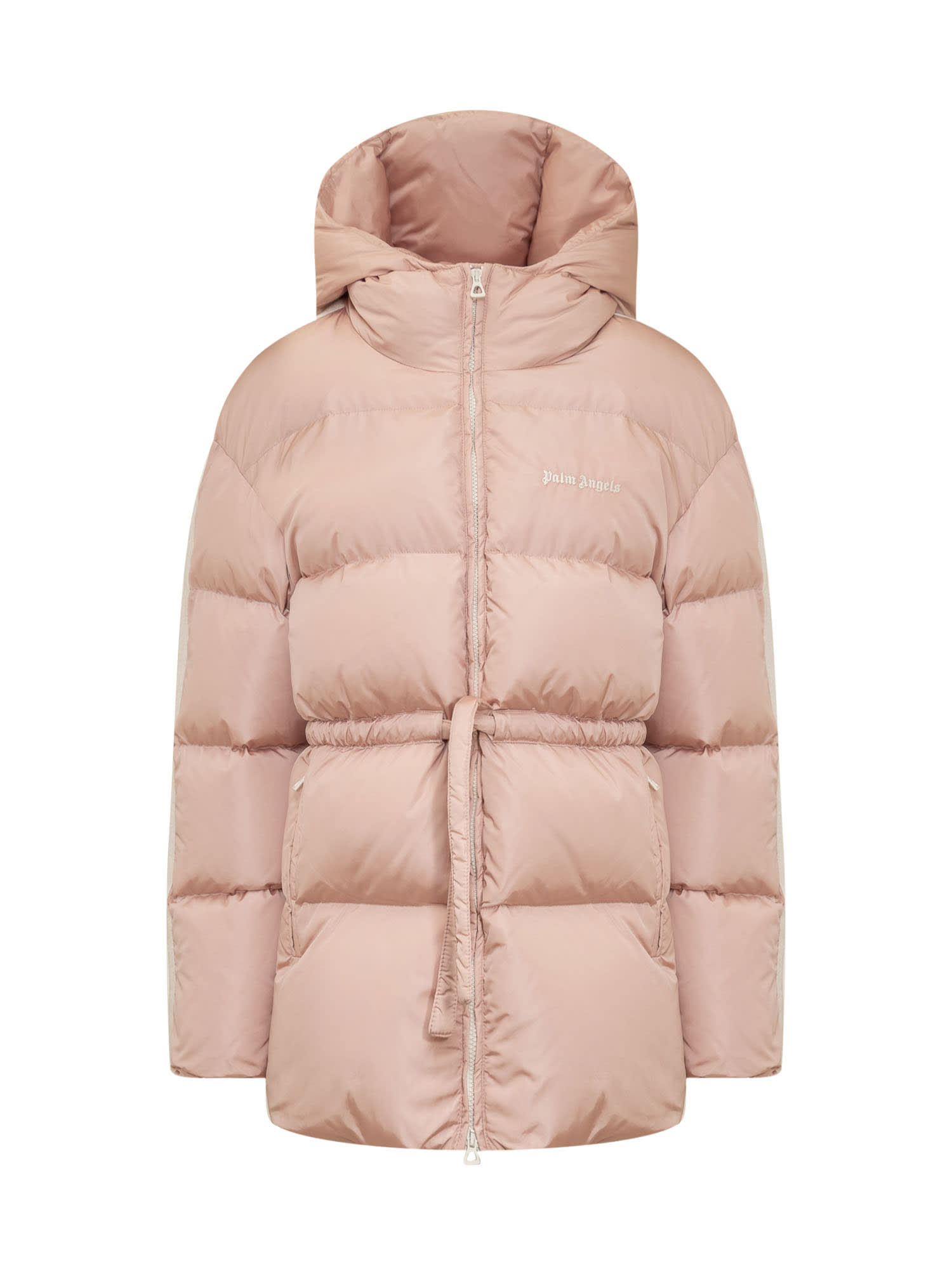 Palm Angels Nylon Down Jacket With Logo