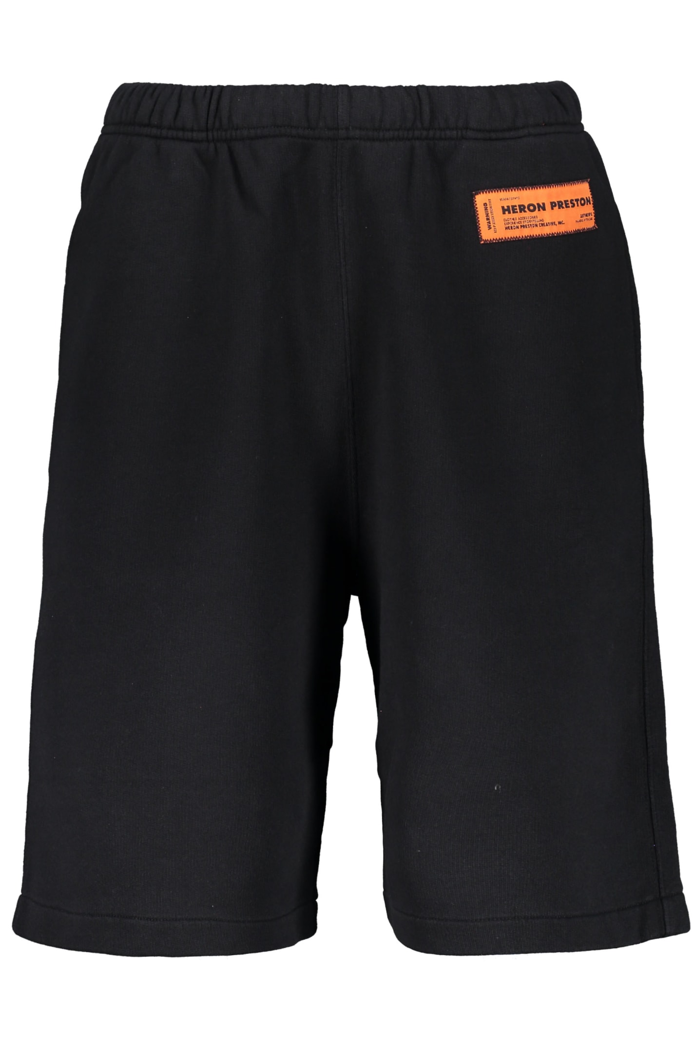 Heron Preston Cotton Bermuda Shorts In Black