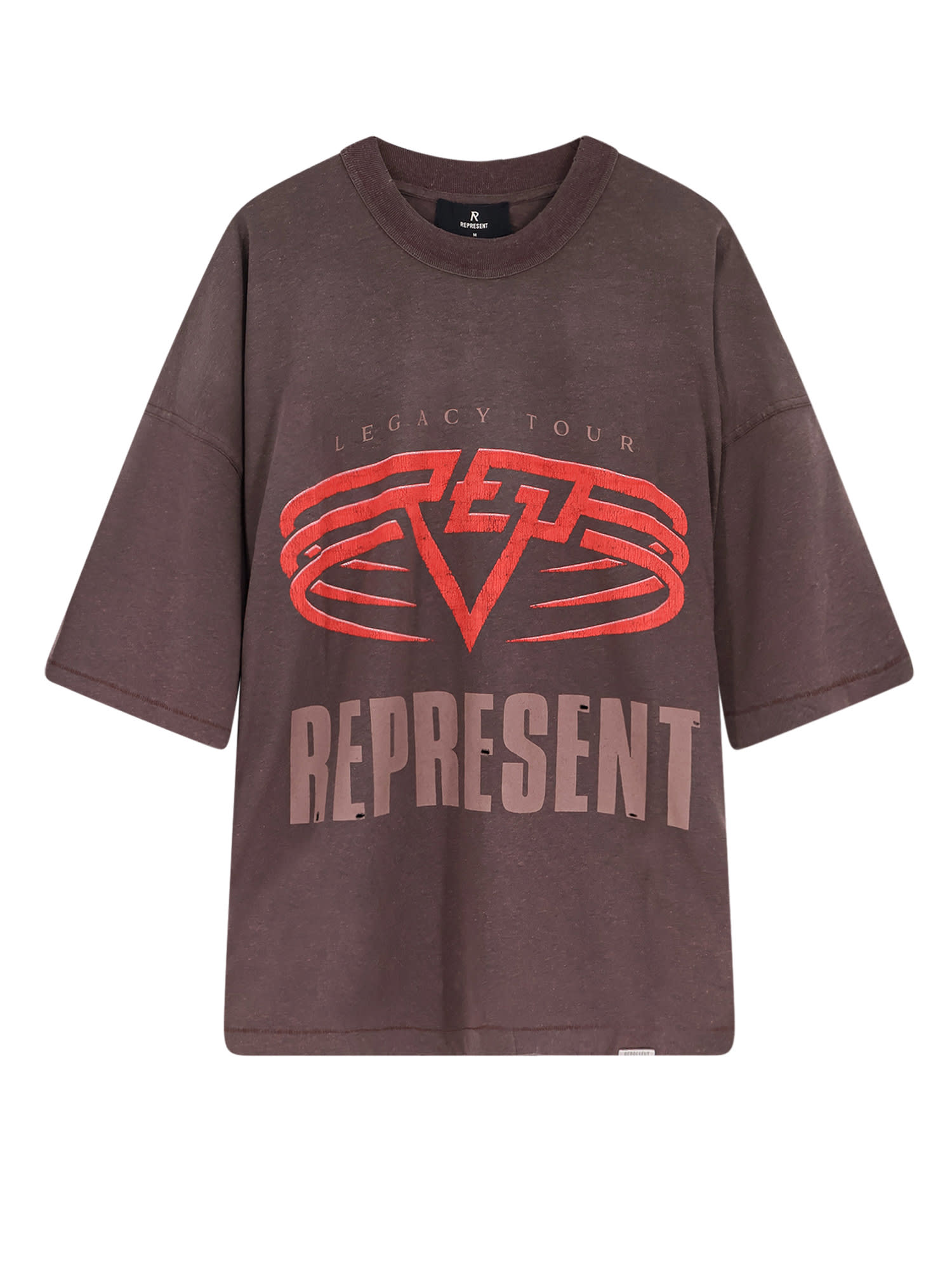 Represent Living Legacy Reversible Organic Cotton And Hemp T-shirt In Brown