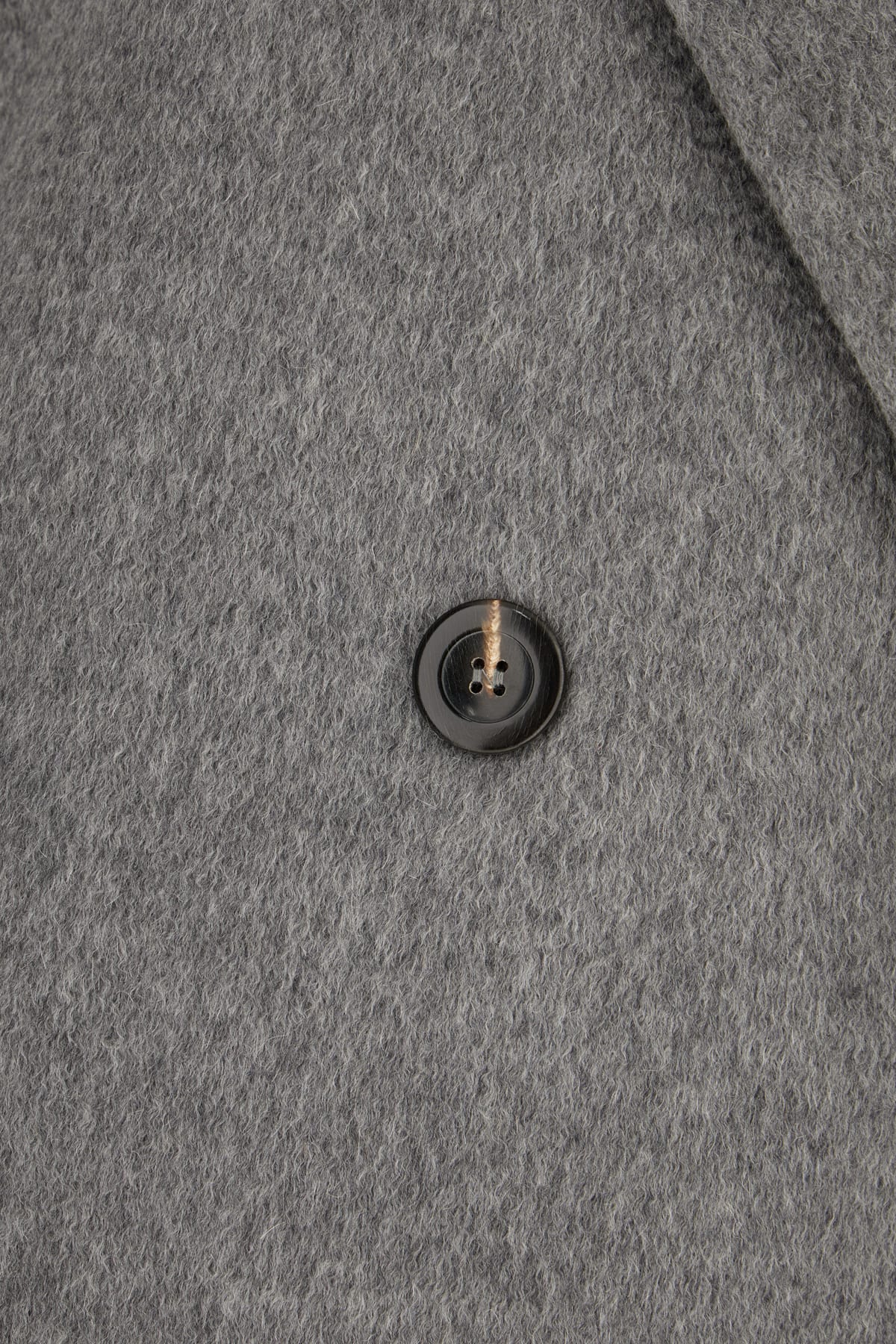 Max Mara Grey Cashmere Blend Coat In Grigio