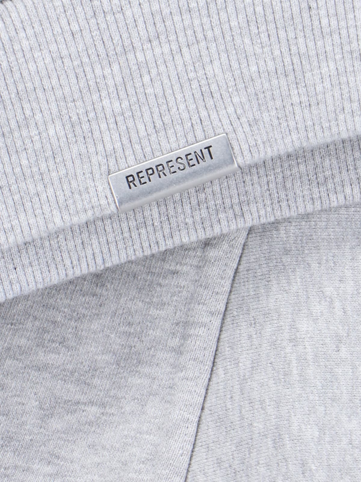 Shop Represent Logo Crewneck Sweatshirt In Gray