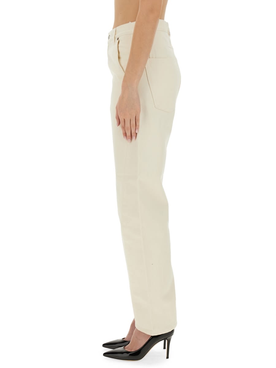 Shop Victoria Beckham Relaxed Fit Jeans In Powder