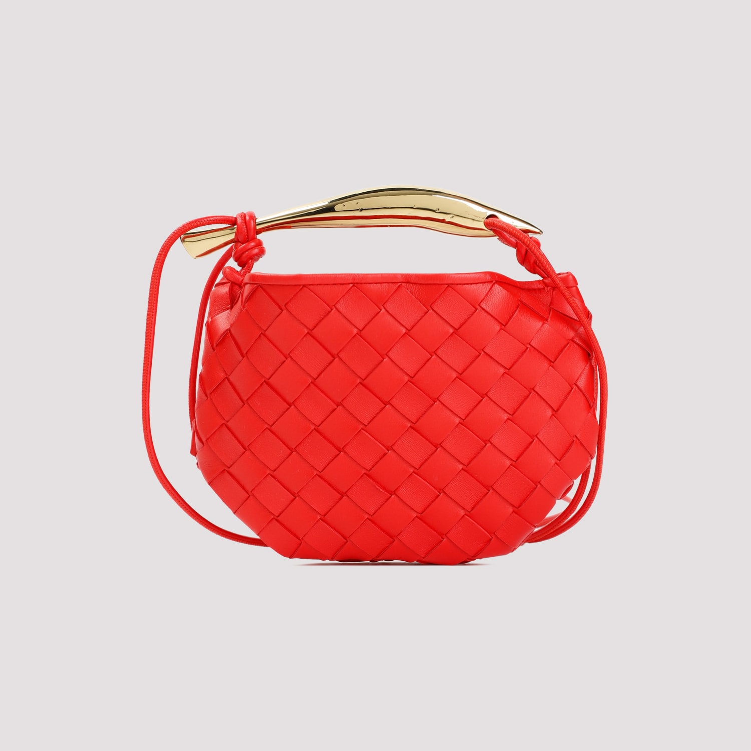 Shop Bottega Veneta Sardine Mini Handbag In Vernis Muse