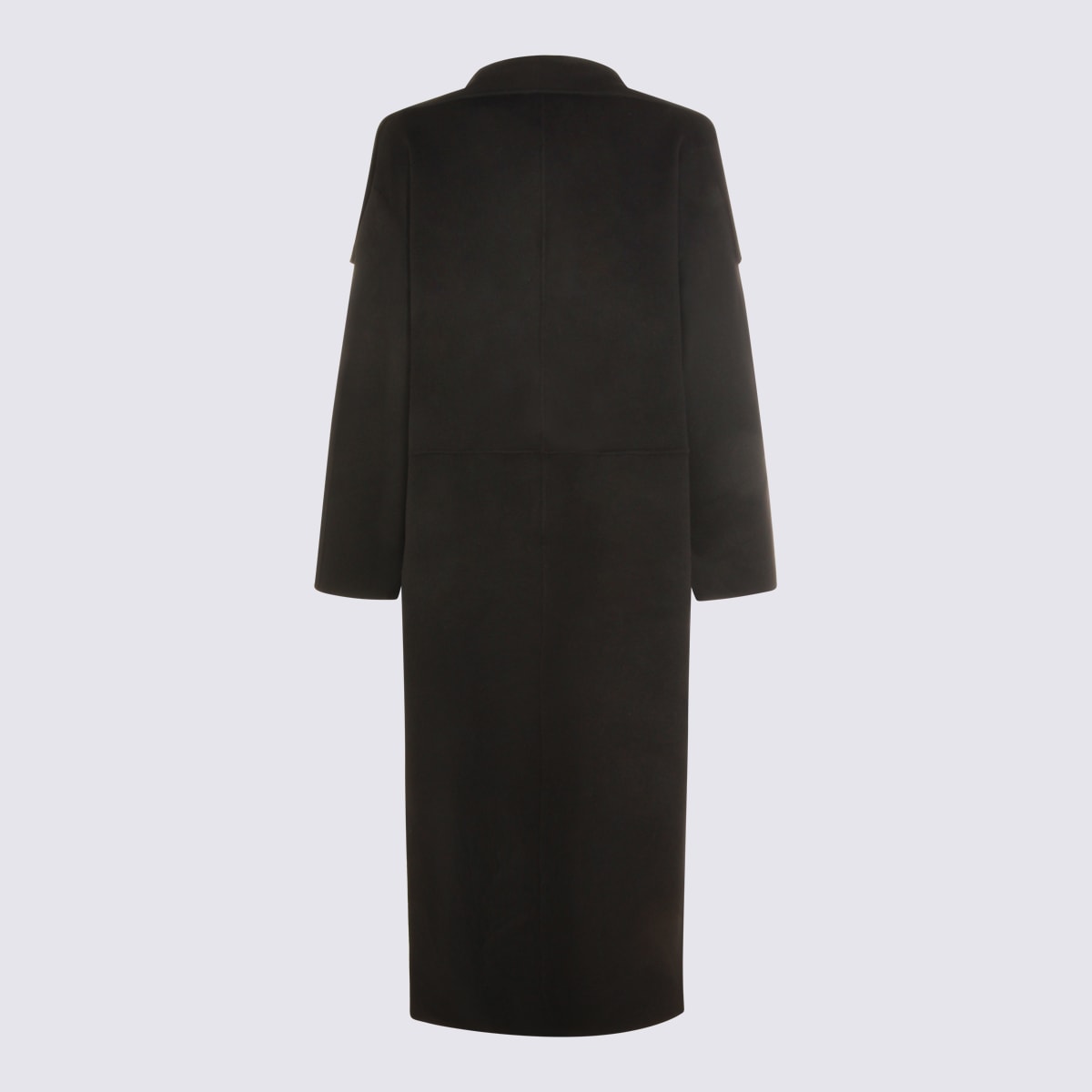 Totême Black Wool Coat In Black